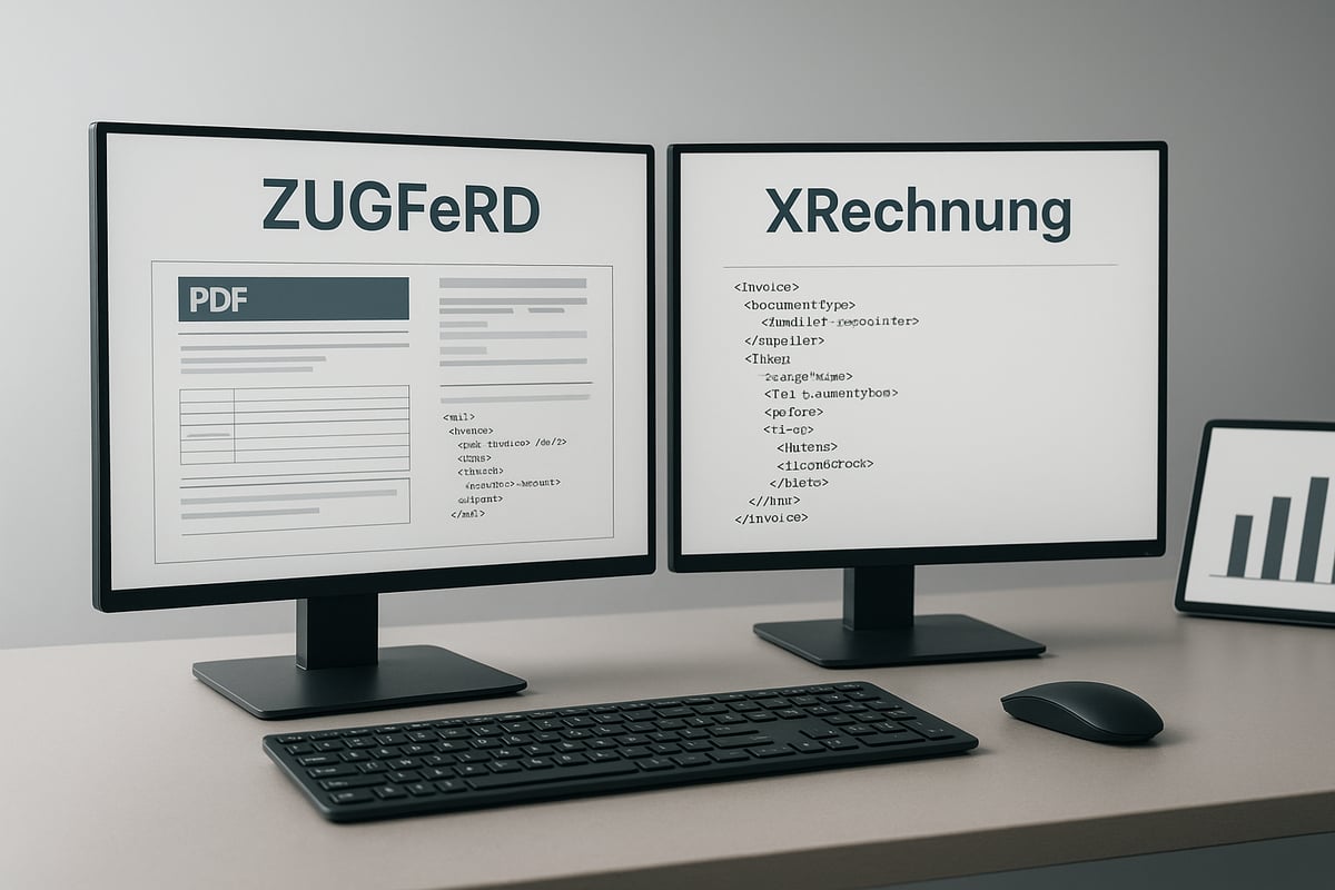 Vergleich: ZUGFeRD vs. XRechnung – Unterschiede, Gemeinsamkeiten und Auswahlkriterien