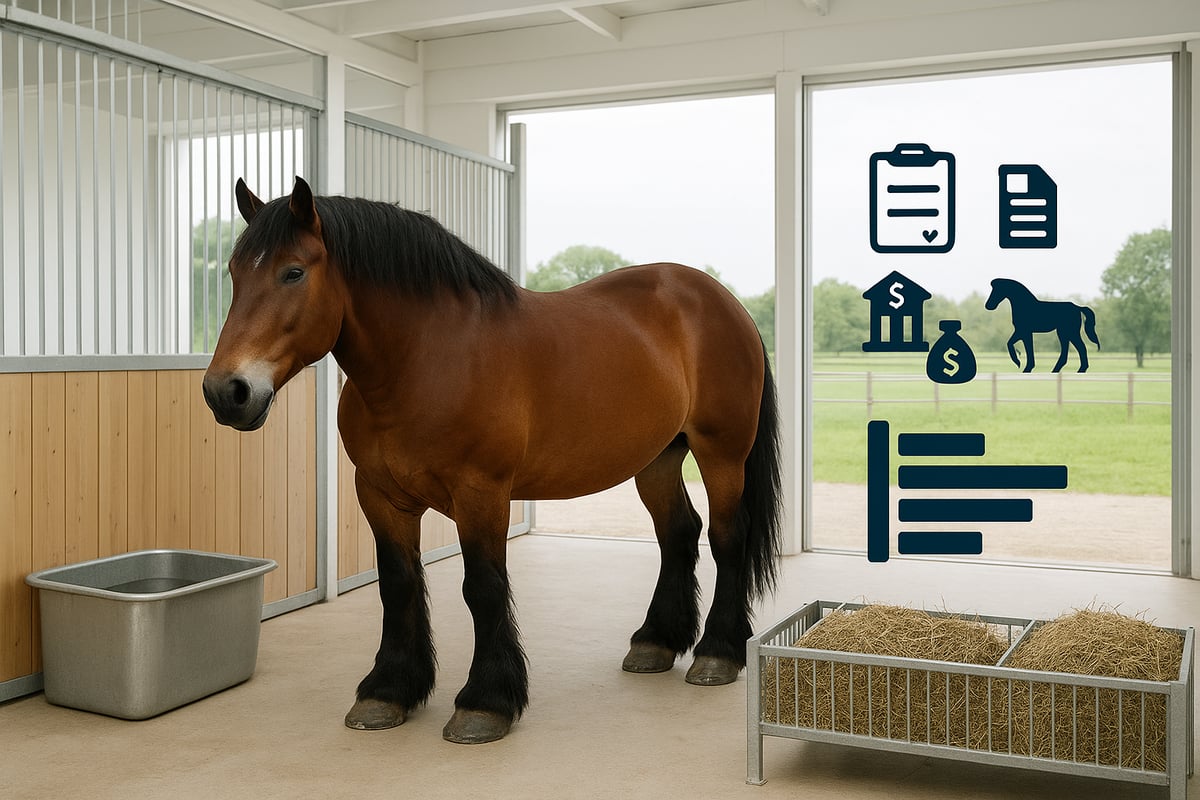 Haltung und Pflege von Zugpferden