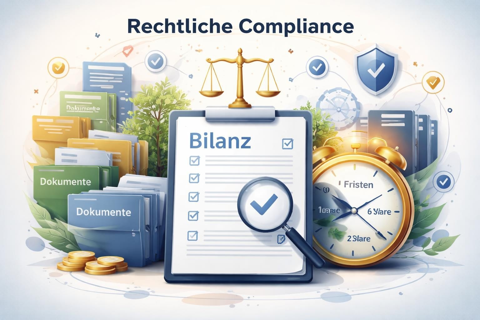 <p>Die ordnungsgemäße Aufbewahrung von Geschäftsunterlagen ist für Unternehmen jeder Größe eine gesetzliche Verpflichtung, die weitreichende Konsequenzen haben kann. Insbesondere bei Bilanzen und buchhalterischen Dokumenten sind klare Regelungen zu beachten. Aus meiner langjährigen Erfahrung in der Beratung zu Dokumentenmanagement weiß ich, dass viele Unternehmen die Komplexität der aufbewahrungspflicht bilanzen unterschätzen. Die gesetzlichen Vorgaben sind präzise, und Verstöße können zu erheblichen Sanktionen führen. Ein strukturiertes Dokumentenmanagementsystem bildet dabei die Grundlage für eine rechtssichere Archivierung. Dieser Artikel beleuchtet die wesentlichen Aspekte der Aufbewahrungspflichten, zeigt praxisnahe Lösungsansätze auf und erklärt, wie moderne digitale Systeme die Einhaltung dieser Pflichten vereinfachen.</p>
<h2>Gesetzliche Grundlagen der Aufbewahrungspflicht</h2>
<p>Die aufbewahrungspflicht bilanzen ist in verschiedenen Gesetzeswerken verankert, die zusammen ein komplexes Regelwerk bilden. Das Handelsgesetzbuch (HGB) und die Abgabenordnung (AO) definieren dabei die wesentlichen Rahmenbedingungen.</p>
<p>Nach § 257 HGB sind Kaufleute verpflichtet, bestimmte Unterlagen für definierte Zeiträume aufzubewahren. Diese Regelung betrifft sowohl Einzelunternehmen als auch Kapitalgesellschaften. Die <a href="https://de.wikipedia.org/wiki/Aufbewahrungspflicht_%28Deutschland%29" target="_blank" rel="nofollow noopener noreferrer">Aufbewahrungspflichten in Deutschland</a> umfassen neben Bilanzen auch Handelsbücher, Inventare, Lageberichte und alle relevanten Geschäftsbriefe.</p>
<h3>Relevante Paragrafen und ihre Bedeutung</h3>
<p><strong>§ 257 HGB</strong> bildet die zentrale Rechtsgrundlage für handelsrechtliche Aufbewahrungspflichten:</p>
<ul>
<li>Handelsbücher, Inventare, Eröffnungsbilanzen, Jahresabschlüsse und Lageberichte: 10 Jahre</li>
<li>Empfangene Handels- oder Geschäftsbriefe: 6 Jahre</li>
<li>Wiedergaben der abgesandten Handels- oder Geschäftsbriefe: 6 Jahre</li>
<li>Buchungsbelege: 10 Jahre</li>
</ul>
<p><strong>§ 147 AO</strong> ergänzt die handelsrechtlichen Vorgaben aus steuerrechtlicher Perspektive. Die Regelungen sind weitgehend deckungsgleich, jedoch aus unterschiedlicher rechtlicher Motivation heraus formuliert. Während das HGB die kaufmännische Ordnung sicherstellen will, verfolgt die Abgabenordnung primär fiskalische Interessen.</p>
<p><img src="images/blog/inline-1-1771756439324.jpg" alt="Gesetzliche Aufbewahrungsfristen" /></p>
<h2>Aufbewahrungsfristen für Bilanzen im Detail</h2>
<p>Die aufbewahrungspflicht bilanzen erstreckt sich über einen Zeitraum von zehn Jahren. Diese Frist beginnt mit dem Schluss des Kalenderjahres, in dem die letzte Eintragung in das Buch gemacht oder der Jahresabschluss aufgestellt wurde.</p>
<table>
<thead>
<tr><th>Dokumententyp</th><th>Aufbewahrungsfrist</th><th>Rechtsgrundlage</th></tr>
</thead>
<tbody>
<tr>
<td>Jahresabschlüsse</td>
<td>10 Jahre</td>
<td>§ 257 HGB, § 147 AO</td>
</tr>
<tr>
<td>Eröffnungsbilanzen</td>
<td>10 Jahre</td>
<td>§ 257 HGB, § 147 AO</td>
</tr>
<tr>
<td>Konzernabschlüsse</td>
<td>10 Jahre</td>
<td>§ 257 HGB, § 147 AO</td>
</tr>
<tr>
<td>Handelsbücher</td>
<td>10 Jahre</td>
<td>§ 257 HGB, § 147 AO</td>
</tr>
<tr>
<td>Inventare</td>
<td>10 Jahre</td>
<td>§ 257 HGB, § 147 AO</td>
</tr>
</tbody>
</table>
<h3>Fristberechnung in der Praxis</h3>
<p>Die korrekte Berechnung der Aufbewahrungsfristen ist entscheidend. Bei einer Bilanz, die am 15. März 2025 aufgestellt wurde, beginnt die zehnjährige Aufbewahrungsfrist am 1. Januar 2026. Die Bilanz muss somit bis zum 31. Dezember 2035 aufbewahrt werden.</p>
<p>Ein häufiger Fehler besteht darin, die Frist ab dem Datum der Bilanzerstellung zu berechnen. Das Gesetz definiert jedoch explizit den Jahresschluss als Startpunkt. Diese Regelung vereinfacht die administrative Handhabung, da nicht für jedes Dokument ein individuelles Ablaufdatum verwaltet werden muss.</p>
<p>Die <a href="https://www.wirtschaftswissen.de/arbeitssicherheit-datenschutz/datenschutz/aufbewahrungsfristen-von-geschaeftsunterlagen-dauer-pflichten/" target="_blank" rel="nofollow noopener noreferrer">Aufbewahrungsfristen von Geschäftsunterlagen</a> werden in der Praxis oft durch digitale Systeme automatisiert überwacht. Dies minimiert das Risiko einer versehentlichen Vernichtung noch aufbewahrungspflichtiger Unterlagen.</p>
<h2>Digitale versus analoge Aufbewahrung</h2>
<p>Die Digitalisierung hat die Möglichkeiten der Dokumentenarchivierung grundlegend verändert. Beide Aufbewahrungsformen sind rechtlich zulässig, unterliegen jedoch unterschiedlichen Anforderungen.</p>
<h3>Anforderungen an die digitale Archivierung</h3>
<p>Elektronische Bilanzen müssen bestimmte Kriterien erfüllen, um die aufbewahrungspflicht bilanzen zu erfüllen:</p>
<ul>
<li><strong>Vollständigkeit</strong>: Alle Informationen müssen erhalten bleiben</li>
<li><strong>Unveränderbarkeit</strong>: Nachträgliche Änderungen müssen ausgeschlossen oder dokumentiert werden</li>
<li><strong>Lesbarkeit</strong>: Die Dokumente müssen während der gesamten Aufbewahrungsfrist lesbar bleiben</li>
<li><strong>Ordnungsmäßigkeit</strong>: Eine systematische Ablage muss gewährleistet sein</li>
<li><strong>Verfügbarkeit</strong>: Zugriff innerhalb angemessener Zeit muss möglich sein</li>
</ul>
<p>Die GoBD (Grundsätze zur ordnungsmäßigen Führung und Aufbewahrung von Büchern, Aufzeichnungen und Unterlagen in elektronischer Form) konkretisieren diese Anforderungen. Eine besondere Herausforderung stellt die langfristige Lesbarkeit dar, da Dateiformate und Softwaresysteme sich weiterentwickeln.</p>
<p><strong>Vorteile digitaler Archivierung:</strong></p>
<ul>
<li>Platzsparende Aufbewahrung großer Dokumentenmengen</li>
<li>Schnelle Suche und Zugriff auf benötigte Unterlagen</li>
<li>Schutz vor physischer Beschädigung durch Brand oder Wasser</li>
<li>Automatisierte Fristenverwaltung und Erinnerungen</li>
<li>Effiziente Bereitstellung bei Betriebsprüfungen</li>
</ul>
<p><strong>Nachteile und Herausforderungen:</strong></p>
<ul>
<li>Initiale Investitionskosten für Systeme und Infrastruktur</li>
<li>Technologische Abhängigkeit und Migrationsbedarf</li>
<li>Anforderungen an IT-Sicherheit und Datenschutz</li>
<li>Notwendigkeit regelmäßiger Backups</li>
</ul>
<p><img src="images/blog/inline-2-1771756441415.jpg" alt="Digitale Dokumentenverwaltung" /></p>
<h2>Betroffene Unternehmen und Ausnahmen</h2>
<p>Nicht alle Unternehmen unterliegen der aufbewahrungspflicht bilanzen im gleichen Umfang. Die Verpflichtungen variieren je nach Rechtsform, Größe und Tätigkeit.</p>
<h3>Wer ist aufbewahrungspflichtig?</h3>
<p>Grundsätzlich sind alle Kaufleute im Sinne des HGB betroffen. Dies umfasst:</p>
<ul>
<li>Einzelkaufleute (sofern sie die Schwellenwerte überschreiten)</li>
<li>Personengesellschaften (OHG, KG)</li>
<li>Kapitalgesellschaften (GmbH, AG, UG)</li>
<li>Genossenschaften</li>
<li>Bestimmte Freiberufler mit Gewinnermittlung durch Bilanzierung</li>
</ul>
<p>Freiberufler, die ihre Einkünfte durch Einnahmen-Überschuss-Rechnung ermitteln, unterliegen grundsätzlich nicht der handelsrechtlichen aufbewahrungspflicht bilanzen. Allerdings bestehen auch für sie steuerrechtliche Aufbewahrungspflichten nach § 147 AO für bestimmte Unterlagen.</p>
<h3>Kleinunternehmerregelung und Schwellenwerte</h3>
<p>Einzelkaufleute können unter bestimmten Voraussetzungen von der Buchführungspflicht befreit sein. Nach § 241a HGB gilt dies, wenn an zwei aufeinanderfolgenden Abschlussstichtagen folgende Werte nicht überschritten werden:</p>
<table>
<thead>
<tr><th>Kriterium</th><th>Schwellenwert</th></tr>
</thead>
<tbody>
<tr>
<td>Umsatzerlöse</td>
<td>800.000 Euro</td>
</tr>
<tr>
<td>Jahresüberschuss</td>
<td>80.000 Euro</td>
</tr>
</tbody>
</table>
<p>Auch wenn die Buchführungspflicht entfällt, bleiben steuerrechtliche Aufbewahrungspflichten bestehen. Die Dokumentation für die <a href="leistungen/prozessberatung" target="_blank" rel="noopener noreferrer">Prozessberatung</a> zeigt häufig, dass selbst Kleinunternehmer von strukturierten Archivierungslösungen profitieren.</p>
<h2>Praktische Umsetzung im Unternehmen</h2>
<p>Die Implementierung eines Systems zur Erfüllung der aufbewahrungspflicht bilanzen erfordert strategische Planung und systematische Umsetzung. Aus meiner Erfahrung scheitern viele Projekte nicht an technischen Aspekten, sondern an unklaren Prozessen.</p>
<h3>Entwicklung einer Aufbewahrungsstrategie</h3>
<p>Ein strukturiertes Vorgehen umfasst folgende Schritte:</p>
<ol>
<li><strong>Bestandsaufnahme</strong>: Erfassung aller aufbewahrungspflichtigen Dokumente</li>
<li><strong>Klassifizierung</strong>: Zuordnung von Fristen und Kategorien</li>
<li><strong>Systemauswahl</strong>: Entscheidung für geeignete Archivierungslösung</li>
<li><strong>Prozessdefinition</strong>: Festlegung von Verantwortlichkeiten und Abläufen</li>
<li><strong>Implementierung</strong>: Technische Umsetzung und Datenmigration</li>
<li><strong>Schulung</strong>: Einweisung der Mitarbeiter in neue Prozesse</li>
<li><strong>Kontrolle</strong>: Regelmäßige Überprüfung der Einhaltung</li>
</ol>
<p>Die Entwicklung eines unternehmensweiten Dokumentenmanagementkonzepts sollte die spezifischen Anforderungen der <a href="blog/digitalisierung" target="_blank" rel="noopener noreferrer">Digitalisierung</a> berücksichtigen. Ein solches Konzept geht über die reine Erfüllung der aufbewahrungspflicht bilanzen hinaus und schafft Mehrwerte durch effizientere Arbeitsprozesse.</p>
<h3>Organisatorische Maßnahmen</h3>
<p><strong>Verantwortlichkeiten definieren:</strong></p>
<ul>
<li>Benennung eines Dokumentenmanagement-Verantwortlichen</li>
<li>Klare Zuordnung von Aufgaben bei der Archivierung</li>
<li>Regelung von Vertretungen und Eskalationswegen</li>
</ul>
<p><strong>Dokumentation erstellen:</strong></p>
<ul>
<li>Verfahrensdokumentation gemäß GoBD</li>
<li>Aufbewahrungsrichtlinien für das Unternehmen</li>
<li>Notfallpläne für Datenverlust oder Systemausfälle</li>
</ul>
<p>Die <a href="https://www.stb-voltenauer.de/de/service/finanzbuchhaltung/aufbewahrungspflichten_und_fristen/index.html" target="_blank" rel="nofollow noopener noreferrer">Aufbewahrungspflichten und Fristen</a> variieren je nach Dokumententyp, weshalb eine differenzierte Betrachtung unerlässlich ist.</p>
<h2>Dokumentenmanagementsysteme als Lösung</h2>
<p>Moderne Dokumentenmanagementsysteme (DMS) bieten umfassende Funktionen zur Erfüllung der aufbewahrungspflicht bilanzen. Sie kombinieren technische Sicherheit mit benutzerfreundlicher Bedienung.</p>
<h3>Kernfunktionen eines DMS</h3>
<p>Ein professionelles System zur Verwaltung aufbewahrungspflichtiger Dokumente sollte folgende Eigenschaften aufweisen:</p>
<ul>
<li><strong>Revisionssichere Archivierung</strong> mit Versionierung und Änderungsprotokoll</li>
<li><strong>Automatische Fristenverwaltung</strong> mit Benachrichtigungen vor Ablauf</li>
<li><strong>Volltextsuche</strong> für schnellen Zugriff auf Dokumente</li>
<li><strong>Berechtigungskonzepte</strong> zur Zugriffssteuerung</li>
<li><strong>Audit-Trail</strong> zur Nachvollziehbarkeit aller Aktionen</li>
<li><strong>Exportfunktionen</strong> für Betriebsprüfungen</li>
<li><strong>Schnittstellen</strong> zu Buchhaltungssoftware und ERP-Systemen</li>
</ul>
<p>Die Integration mit bestehenden Systemen ist entscheidend. Ein isoliertes Archivierungssystem führt zu Medienbrüchen und ineffizienten Prozessen. Moderne Lösungen bieten Schnittstellen zu gängigen Buchhaltungsprogrammen, sodass Bilanzen automatisch übernommen und korrekt klassifiziert werden.</p>
<p><img src="images/blog/inline-3-1771756441381.jpg" alt="DMS-Integration" /></p>
<h3>Auswahlkriterien für ein passendes System</h3>
<p>Bei der Auswahl einer Lösung für die aufbewahrungspflicht bilanzen sollten folgende Aspekte berücksichtigt werden:</p>
<table>
<thead>
<tr><th>Kriterium</th><th>Bedeutung</th><th>Prüffragen</th></tr>
</thead>
<tbody>
<tr>
<td>GoBD-Konformität</td>
<td>Sehr hoch</td>
<td>Ist eine Zertifizierung vorhanden?</td>
</tr>
<tr>
<td>Skalierbarkeit</td>
<td>Hoch</td>
<td>Wächst das System mit dem Unternehmen?</td>
</tr>
<tr>
<td>Benutzerfreundlichkeit</td>
<td>Hoch</td>
<td>Wie aufwändig ist die Einarbeitung?</td>
</tr>
<tr>
<td>Kosten</td>
<td>Mittel</td>
<td>Welche Gesamtkosten entstehen?</td>
</tr>
<tr>
<td>Support</td>
<td>Hoch</td>
<td>Wie ist der Hersteller-Support organisiert?</td>
</tr>
</tbody>
</table>
<p>Die Entscheidung zwischen Cloud- und On-Premises-Lösungen hängt von verschiedenen Faktoren ab. Cloud-Systeme bieten Flexibilität und reduzierte IT-Aufwände, während lokale Installationen maximale Kontrolle ermöglichen. Beide Varianten können die rechtlichen Anforderungen erfüllen, wenn sie korrekt konfiguriert sind.</p>
<h2>Besonderheiten bei verschiedenen Bilanzarten</h2>
<p>Die aufbewahrungspflicht bilanzen umfasst verschiedene Bilanztypen, die teilweise unterschiedliche Anforderungen mit sich bringen. Ein differenzierter Blick ist notwendig, um alle Verpflichtungen korrekt zu erfüllen.</p>
<h3>Handelsbilanz und Steuerbilanz</h3>
<p><strong>Handelsbilanz:</strong> Die nach handelsrechtlichen Vorschriften erstellte Bilanz dient der Information von Gesellschaftern, Gläubigern und anderen Stakeholdern. Sie unterliegt den Bewertungsvorschriften des HGB und muss unverändert aufbewahrt werden.</p>
<p><strong>Steuerbilanz:</strong> Die Steuerbilanz wird aus der Handelsbilanz abgeleitet, berücksichtigt jedoch steuerliche Besonderheiten. Sie ist Grundlage für die Besteuerung und muss ebenfalls 10 Jahre aufbewahrt werden. Oft wird sie als separate Dokumentation oder als Anlage zur Steuererklärung geführt.</p>
<h3>Konzernbilanzen und Zwischenabschlüsse</h3>
<p>Konzernbilanzen fassen die Einzelabschlüsse mehrerer verbundener Unternehmen zusammen. Sie unterliegen denselben Aufbewahrungsfristen wie Einzelabschlüsse. Besondere Aufmerksamkeit verdienen die Konsolidierungsunterlagen, die ebenfalls dokumentiert werden müssen.</p>
<p>Zwischenbilanzen für unterjährige Zeiträume sind grundsätzlich nicht aufbewahrungspflichtig, sofern sie nicht Teil des Jahresabschlusses sind. Dennoch empfiehlt sich eine Archivierung aus dokumentarischen Gründen, insbesondere bei Unternehmensverkäufen oder -umstrukturierungen.</p>
<h2>Datenschutz und Aufbewahrungspflichten</h2>
<p>Ein Spannungsfeld entsteht zwischen der aufbewahrungspflicht bilanzen und datenschutzrechtlichen Löschpflichten. Die Datenschutz-Grundverordnung (DSGVO) fordert grundsätzlich die Löschung personenbezogener Daten, sobald der Zweck der Verarbeitung entfällt.</p>
<h3>Verhältnis zwischen DSGVO und Aufbewahrungspflichten</h3>
<p>Die DSGVO räumt gesetzlichen Aufbewahrungspflichten Vorrang ein. Art. 6 Abs. 1 lit. c DSGVO legitimiert die Speicherung zur Erfüllung rechtlicher Verpflichtungen. Dies bedeutet:</p>
<ul>
<li>Personenbezogene Daten in Bilanzen dürfen während der Aufbewahrungsfrist gespeichert bleiben</li>
<li>Nach Ablauf der Frist besteht eine Löschpflicht</li>
<li>Die Aufbewahrung muss auf das notwendige Maß beschränkt sein</li>
<li>Zugriffe sollten protokolliert und beschränkt werden</li>
</ul>
<p>Ein durchdachtes Berechtigungskonzept ist essentiell. Nicht jeder Mitarbeiter benötigt Zugriff auf alle archivierten Bilanzen. Die Implementierung von Zugriffsrechten nach dem Need-to-know-Prinzip erfüllt sowohl rechtliche Anforderungen als auch organisatorische Sicherheitsbedürfnisse. Weitere Informationen zum Umgang mit sensiblen Daten finden Sie unter <a href="datenschutz" target="_blank" rel="noopener noreferrer">Datenschutz</a>.</p>
<h3>Technische und organisatorische Maßnahmen</h3>
<p>Um beiden Anforderungen gerecht zu werden, empfehlen sich folgende Maßnahmen:</p>
<ul>
<li>Automatisierte Löschkonzepte nach Fristablauf</li>
<li>Verschlüsselung archivierter Dokumente</li>
<li>Protokollierung aller Zugriffe</li>
<li>Regelmäßige Überprüfung der Berechtigungen</li>
<li>Pseudonymisierung wo möglich</li>
</ul>
<h2>Konsequenzen bei Verstößen</h2>
<p>Die Nichteinhaltung der aufbewahrungspflicht bilanzen kann erhebliche rechtliche und finanzielle Folgen haben. Aus der Beratungspraxis sind mir zahlreiche Fälle bekannt, in denen mangelnde Dokumentation zu gravierenden Problemen führte.</p>
<h3>Steuerrechtliche Sanktionen</h3>
<p>Bei Betriebsprüfungen kann die fehlende Vorlage von Bilanzen zu Schätzungen durch die Finanzverwaltung führen. Diese fallen erfahrungsgemäß selten zu Gunsten des Steuerpflichtigen aus. Mögliche Konsequenzen umfassen:</p>
<ul>
<li><strong>Hinzuschätzungen</strong> bei fehlenden Belegen und Bilanzen</li>
<li><strong>Bußgelder</strong> bis zu 25.000 Euro nach § 283b StGB</li>
<li><strong>Verlängerung der Festsetzungsfrist</strong> bei grober Fahrlässigkeit</li>
<li><strong>Strafverfahren</strong> bei vorsätzlicher Vernichtung</li>
</ul>
<h3>Zivilrechtliche Folgen</h3>
<p>Auch außerhalb steuerlicher Prüfungen können fehlende Bilanzen problematisch werden:</p>
<ul>
<li>Beweisschwierigkeiten in zivilrechtlichen Streitigkeiten</li>
<li>Haftungsrisiken für Geschäftsführer und Vorstände</li>
<li>Probleme bei Unternehmensverkäufen oder Finanzierungen</li>
<li>Erschwerung von Wirtschaftsprüfungen</li>
</ul>
<p>Die <a href="https://www.actio-cpa.de/service/finanzbuchhaltung/aufbewahrungspflichten_und_fristen/" target="_blank" rel="nofollow noopener noreferrer">Aufbewahrungspflichten und Fristen für Unternehmer</a> sollten daher mit höchster Priorität behandelt werden.</p>
<h2>Branchenspezifische Besonderheiten</h2>
<p>Während die grundsätzliche aufbewahrungspflicht bilanzen für alle Branchen gleich ist, existieren teilweise erweiterte Anforderungen in spezifischen Sektoren.</p>
<h3>Regulierte Branchen</h3>
<p><strong>Banken und Versicherungen:</strong> Finanzinstitute unterliegen zusätzlichen Dokumentationspflichten nach KWG und VAG. Die Aufbewahrungsfristen können hier über die handelsrechtlichen zehn Jahre hinausgehen.</p>
<p><strong>Gesundheitswesen:</strong> Krankenhäuser und Pflegeeinrichtungen müssen neben den regulären Bilanzen auch spezifische Nachweisdokumentationen führen, die teilweise längeren Aufbewahrungsfristen unterliegen.</p>
<p><strong>Immobilienwirtschaft:</strong> In der <a href="branchen/immobilienwirtschaft" target="_blank" rel="noopener noreferrer">Immobilienwirtschaft</a> spielen langfristige Verträge und Bewertungen eine besondere Rolle. Hier empfiehlt sich eine über die Mindestfrist hinausgehende Archivierung relevanter Dokumente.</p>
<h3>Internationale Aspekte</h3>
<p>Unternehmen mit grenzüberschreitenden Aktivitäten müssen zusätzliche Regelungen beachten. In vielen Ländern gelten andere Aufbewahrungsfristen. Eine Übersicht:</p>
<ul>
<li><strong>Österreich</strong>: 7 Jahre für die meisten Geschäftsunterlagen</li>
<li><strong>Schweiz</strong>: 10 Jahre für Geschäftsbücher und Bilanzen</li>
<li><strong>Frankreich</strong>: 10 Jahre für buchhalterische Dokumente</li>
<li><strong>USA</strong>: Variiert je nach Bundesstaat, oft 7 Jahre</li>
</ul>
<p>Bei internationaler Tätigkeit empfiehlt sich die Orientierung an der längsten anwendbaren Frist, um rechtssichere Archivierung zu gewährleisten.</p>
<h2>Digitalisierung bestehender Archive</h2>
<p>Viele Unternehmen stehen vor der Herausforderung, historische Papierbilanzen zu digitalisieren. Die Umstellung auf digitale Archivierung bietet Effizienzvorteile, erfordert jedoch sorgfältige Planung.</p>
<h3>Rechtssichere Digitalisierung</h3>
<p>Die Überführung von Papierbilanzen in digitale Form ist zulässig, wenn bestimmte Voraussetzungen erfüllt sind:</p>
<ul>
<li>Verfahrensdokumentation der Digitalisierung</li>
<li>Unveränderbarkeit der digitalisierten Dokumente</li>
<li>Protokollierung des Scanvorgangs</li>
<li>Qualitätssicherung der Scanergebnisse</li>
<li>Regelungen zur Vernichtung der Papieroriginale</li>
</ul>
<p>Nach herrschender Meinung dürfen die Papieroriginale nach ordnungsgemäßer Digitalisierung vernichtet werden, sofern die digitalen Kopien alle Anforderungen erfüllen. Eine Ausnahme bilden Dokumente mit Urkunden-Charakter oder solche mit Unterschriften, bei denen die Vernichtung kritisch geprüft werden sollte.</p>
<h3>Projektplanung und Durchführung</h3>
<p>Ein Digitalisierungsprojekt für die aufbewahrungspflicht bilanzen sollte systematisch angegangen werden:</p>
<ol>
<li>Sichtung und Kategorisierung des Papierbestands</li>
<li>Priorisierung nach Dringlichkeit und Zugriffshäufigkeit</li>
<li>Auswahl geeigneter Scantechnologie</li>
<li>Festlegung von Qualitätsstandards</li>
<li>Indexierung und Verschlagwortung</li>
<li>Migration in das Zielsystem</li>
<li>Qualitätskontrolle und Freigabe</li>
</ol>
<p>Die Investition in professionelle Scandienstleister kann sich lohnen, insbesondere bei großen Archivbeständen. Wichtig ist die Auswahl eines Dienstleisters, der die rechtlichen Anforderungen kennt und entsprechende Nachweise erbringen kann.</p>
<hr />
<p>Die ordnungsgemäße Erfüllung der aufbewahrungspflicht bilanzen ist mehr als eine lästige Pflicht – sie bildet die Grundlage für rechtssichere Unternehmensführung und effiziente Prozesse. Mit einem durchdachten Dokumentenmanagement-Konzept lassen sich gesetzliche Anforderungen nicht nur erfüllen, sondern auch Mehrwerte für die tägliche Arbeit schaffen. Die <a href="https://workcentrix.de" target="_blank" rel="noopener noreferrer">workcentrix GmbH</a> unterstützt Sie mit umfassender Expertise in der Implementierung digitaler Arbeitsumgebungen und Dokumentenmanagementsysteme, die alle Anforderungen an moderne Archivierung erfüllen und Ihre Arbeitsprozesse nachhaltig optimieren.</p>