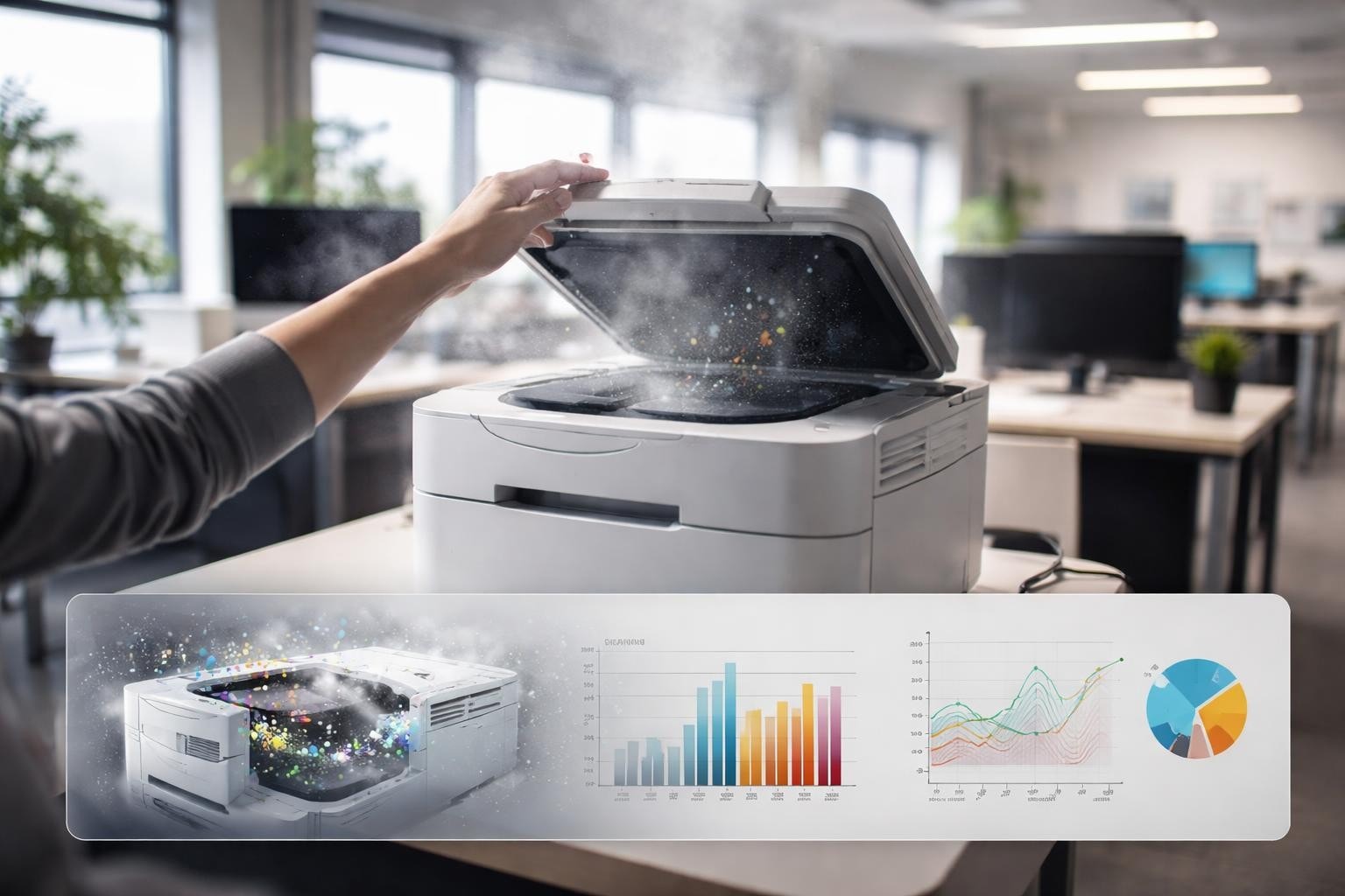 <p>Die Luftqualität in Büroräumen hat direkten Einfluss auf die Gesundheit und Produktivität von Mitarbeitenden. Während viele Unternehmen erhebliche Investitionen in ergonomische Arbeitsplätze und moderne IT-Infrastruktur tätigen, bleibt eine unsichtbare Gefahr häufig unbeachtet: die Feinstaubbelastung durch Drucker. Laserdrucker und Kopierer emittieren während des Betriebs ultrakleine Partikel, die tief in die Atemwege eindringen können. Für Organisationen, die ihre Arbeitsprozesse digitalisieren und gleichzeitig ein gesundes Arbeitsumfeld schaffen möchten, ist das Verständnis dieser Problematik von zentraler Bedeutung. Die workcentrix GmbH unterstützt Unternehmen nicht nur bei der Implementierung digitaler Dokumentenmanagement-Lösungen, sondern berücksichtigt dabei auch gesundheitsrelevante Aspekte der modernen Arbeitsplatzgestaltung.</p>
<h2>Entstehung und Eigenschaften von Drucker Feinstaub</h2>
<p>Drucker Feinstaub entsteht hauptsächlich bei Laserdruckern und Kopierern während des Druckvorgangs. Der elektrofotografische Prozess, der diese Geräte nutzen, erzeugt durch die Fixierung des Toners auf dem Papier bei hohen Temperaturen verschiedene Emissionen. Dabei werden Partikel in unterschiedlichen Größenordnungen freigesetzt, von gröberen Staubpartikeln bis hin zu ultrafeinen Partikeln mit einem Durchmesser von weniger als 0,1 Mikrometern.</p>
<p>Die Zusammensetzung dieser Emissionen ist komplex und umfasst neben mechanisch abgeriebenem Tonerstaub auch organische Verbindungen, die beim Erhitzungsprozess entstehen. <strong>Ultrafeine Partikel</strong> sind besonders kritisch zu bewerten, da sie aufgrund ihrer geringen Größe nicht nur tiefer in die Lunge eindringen, sondern auch die Blut-Luft-Schranke überwinden können.</p>
<p><img src="images/blog/inline-1-1772536224423.jpg" alt="Drucker Feinstaub Emission" /></p>
<h3>Faktoren, die Emissionen beeinflussen</h3>
<p>Die Menge an freigesetztem drucker feinstaub variiert erheblich je nach mehreren Faktoren:</p>
<ul>
<li><strong>Gerätetyp und Alter</strong>: Ältere Modelle ohne integrierte Filtersysteme emittieren deutlich mehr Partikel</li>
<li><strong>Tonerzusammensetzung</strong>: Chemische Formulierung und Partikelgröße des verwendeten Toners</li>
<li><strong>Druckvolumen</strong>: Höhere Druckfrequenz führt zu kontinuierlicher Belastung</li>
<li><strong>Wartungszustand</strong>: Verschmutzte Geräte und veraltete Komponenten erhöhen Emissionen</li>
<li><strong>Raumbelüftung</strong>: Luftaustauschrate und Platzierung der Geräte im Raum</li>
</ul>
<p>Das <a href="https://www.lgl.bayern.de/produkte/technische_geraete/hinweise/et_drucker.htm" target="_blank" rel="nofollow noopener noreferrer">Bayerische Landesamt für Gesundheit und Lebensmittelsicherheit</a> hat umfangreiche Untersuchungen zu den Emissionen von Laserdruckern durchgeführt und dabei signifikante Unterschiede zwischen verschiedenen Gerätemodellen festgestellt. Diese Erkenntnisse unterstreichen die Notwendigkeit einer sorgfältigen Geräteauswahl.</p>
<h2>Gesundheitliche Auswirkungen von Drucker Feinstaub</h2>
<p>Die gesundheitlichen Konsequenzen einer chronischen Exposition gegenüber drucker feinstaub sind Gegenstand intensiver wissenschaftlicher Forschung. Während die Datenlage noch nicht abschließend ist, deuten zahlreiche Studien auf potenzielle Risiken hin, die Arbeitgeber nicht ignorieren sollten.</p>
<h3>Akute und chronische Symptome</h3>
<p>Personen, die regelmäßig in unmittelbarer Nähe zu Laserdruckern arbeiten, berichten häufig über verschiedene Beschwerden:</p>
<ol>
<li><strong>Atemwegsreizungen</strong>: Husten, Kratzen im Hals, Verschleimung</li>
<li><strong>Kopfschmerzen und Konzentrationsstörungen</strong>: Beeinträchtigung der kognitiven Leistungsfähigkeit</li>
<li><strong>Hautreaktionen</strong>: Rötungen, Juckreiz bei Personen mit Sensibilitäten</li>
<li><strong>Allergische Reaktionen</strong>: Verstärkung bestehender Allergien oder Asthma</li>
</ol>
<p>Eine von <a href="https://www.tesa.com/de-de/ueber-uns/press-insights/presse/krank-durch-feinstaub-aus-laserdruckern.html" target="_blank" rel="nofollow noopener noreferrer">tesa durchgeführte forsa-Umfrage</a> zeigt, dass viele Arbeitnehmende sich der potenziellen Gesundheitsrisiken durch Druckeremissionen bewusst sind, sich aber gleichzeitig nicht ausreichend geschützt fühlen.</p>
<h3>Langfristige Gesundheitsrisiken</h3>
<p>Die langfristigen Auswirkungen einer kontinuierlichen Exposition sind schwieriger zu quantifizieren, werden jedoch zunehmend erforscht. <a href="https://www.spektrum.de/news/unter-druck/982375" target="_blank" rel="nofollow noopener noreferrer">Spektrum der Wissenschaft berichtet</a> über arbeitsmedizinische Untersuchungen, die potenzielle Zusammenhänge zwischen Druckeremissionen und chronischen Atemwegserkrankungen untersuchen.</p>
<p><strong>Besonders vulnerable Personengruppen</strong> sollten besondere Aufmerksamkeit erhalten:</p>
<ul>
<li>Mitarbeitende mit vorbestehenden Atemwegserkrankungen</li>
<li>Schwangere Frauen</li>
<li>Personen mit geschwächtem Immunsystem</li>
<li>Allergiker und Asthmatiker</li>
</ul>
<h2>Messung und Bewertung der Belastung</h2>
<p>Um die tatsächliche Exposition am Arbeitsplatz zu bewerten, sind präzise Messungen erforderlich. Die Herausforderung besteht darin, dass ultrafeine Partikel mit konventionellen Messmethoden schwer zu erfassen sind.</p>
<h3>Moderne Messtechnologien</h3>
<p><a href="https://www.nano-control.org/air-q-lab-gefahr-ultrafeinstaub-aus-dem-drucker-wir-haben-nachgemessen" target="_blank" rel="nofollow noopener noreferrer">Nano-Control hat umfangreiche Messungen</a> zur Freisetzung von Ultrafeinstaub durch Laserdrucker durchgeführt und dabei erhebliche Konzentrationen festgestellt, insbesondere während der ersten Druckminuten nach Geräteaktivierung.</p>
<table>
<thead>
<tr><th>Messparameter</th><th>Beschreibung</th><th>Grenzwerte</th></tr>
</thead>
<tbody>
<tr>
<td>PM10</td>
<td>Partikel ≤ 10 μm</td>
<td>50 μg/m³ (Tagesmittel)</td>
</tr>
<tr>
<td>PM2,5</td>
<td>Partikel ≤ 2,5 μm</td>
<td>25 μg/m³ (Tagesmittel)</td>
</tr>
<tr>
<td>UFP</td>
<td>Ultrafeine Partikel < 0,1 μm</td>
<td>Keine festgelegten Grenzwerte</td>
</tr>
<tr>
<td>VOC</td>
<td>Flüchtige organische Verbindungen</td>
<td>Variabel nach Substanz</td>
</tr>
</tbody>
</table>
<p>Die Bewertung der Luftqualität sollte idealerweise während des regulären Bürobetriebs erfolgen, um realistische Expositionswerte zu erhalten. Dabei ist zu beachten, dass Spitzenwerte beim Einschalten der Geräte auftreten können.</p>
<p><img src="images/blog/inline-2-1772536222280.jpg" alt="Feinstaubmessung Büro" /></p>
<h2>Strategien zur Reduktion von Drucker Feinstaub</h2>
<p>Unternehmen haben verschiedene Möglichkeiten, die Belastung durch drucker feinstaub systematisch zu reduzieren. Ein ganzheitlicher Ansatz kombiniert technische, organisatorische und digitale Maßnahmen.</p>
<h3>Technische Lösungen</h3>
<p>Die Installation von <strong>Feinstaubfiltern</strong> stellt eine wirksame Maßnahme dar. <a href="https://www.tas-direct.de/feinstaubfilter-fuer-drucker-und-kopierer" target="_blank" rel="nofollow noopener noreferrer">TAS GmbH bietet spezialisierte Feinstaubfilter</a> an, die nachträglich an bestehende Geräte angebracht werden können. Diese Filter reduzieren die Partikelemissionen erheblich und verbessern die Luftqualität unmittelbar am Arbeitsplatz.</p>
<p>Der <a href="https://www.tesa.com/de-de/buero-und-zuhause/lp/pbs-news/clean-air-feinstaubfilter-fuer-drucker-1510795" target="_blank" rel="nofollow noopener noreferrer">tesa Clean Air® Feinstaubfilter</a> filtert nach Herstellerangaben bis zu 94% der Feinstaubpartikel aus Laserdruckern und bietet damit einen nachweislich hohen Schutzgrad.</p>
<p><strong>Weitere technische Maßnahmen umfassen:</strong></p>
<ul>
<li>Anschaffung emissionsarmer Geräte mit Zertifizierung (z.B. Blauer Engel)</li>
<li>Zentrale Druckräume mit separater Belüftung</li>
<li>Optimierte Lüftungssysteme mit HEPA-Filtern</li>
<li>Regelmäßige professionelle Wartung der Geräte</li>
</ul>
<h3>Organisatorische Maßnahmen</h3>
<p>Die räumliche Organisation und Nutzungskonzepte spielen eine entscheidende Rolle bei der Minimierung der Exposition:</p>
<ol>
<li><strong>Standortwahl</strong>: Drucker sollten nicht in unmittelbarer Nähe zu ständigen Arbeitsplätzen positioniert werden</li>
<li><strong>Belüftungskonzept</strong>: Ausreichender Luftaustausch in Räumen mit Druckgeräten</li>
<li><strong>Nutzungsrichtlinien</strong>: Bündelung von Druckaufträgen zur Reduktion von Anlaufphasen</li>
<li><strong>Schulungen</strong>: Sensibilisierung der Mitarbeitenden für gesundheitsbewussten Umgang</li>
</ol>
<p><a href="https://www.kommune21.de/k21-meldungen/feinstaub-reduzieren/" target="_blank" rel="nofollow noopener noreferrer">Kommune21 berichtet</a> über Ansätze in Kommunalverwaltungen, bei denen Druckaufträge systematisch von arbeitsplatznahen Druckern auf zentrale Druckzentren umgeleitet werden.</p>
<h3>Digitalisierung als nachhaltige Lösung</h3>
<p>Die konsequenteste Methode zur Reduktion von drucker feinstaub ist die Minimierung des Druckbedarfs durch umfassende Digitalisierung. Moderne Dokumentenmanagement-Systeme ermöglichen papierarme oder sogar papierlose Arbeitsprozesse.</p>
<p><strong>Vorteile digitaler Dokumentenworkflows:</strong></p>
<ul>
<li>Drastische Reduktion des Druckvolumens und damit der Emissionen</li>
<li>Effizientere Prozesse durch schnelleren Dokumentenzugriff</li>
<li>Kosteneinsparungen bei Papier, Toner und Gerätewartung</li>
<li>Verbesserte Nachvollziehbarkeit und Compliance</li>
<li>Standortunabhängige Zusammenarbeit</li>
</ul>
<p>Die <a href="blog/digitalisierung" target="_blank" rel="noopener noreferrer">Digitalisierung</a> von Geschäftsprozessen reduziert nicht nur die Feinstaubbelastung, sondern schafft gleichzeitig flexible und moderne Arbeitsumgebungen. Durch <a href="leistungen/prozessberatung" target="_blank" rel="noopener noreferrer">Prozessberatung</a> können Unternehmen ihre dokumentenintensiven Workflows analysieren und optimieren.</p>
<h2>Rechtliche Rahmenbedingungen und Arbeitgeberpflichten</h2>
<p>Arbeitgeber tragen die Verantwortung für die Gesundheit ihrer Mitarbeitenden. Dies schließt die Gewährleistung einer gesundheitlich unbedenklichen Luftqualität am Arbeitsplatz ein.</p>
<h3>Gesetzliche Grundlagen</h3>
<p>Die Arbeitsstättenverordnung (ArbStättV) und die Technischen Regeln für Arbeitsstätten (ASR) definieren Anforderungen an die Luftqualität in Arbeitsräumen. Obwohl es keine spezifischen Grenzwerte für drucker feinstaub gibt, verpflichtet die Gefährdungsbeurteilung nach Arbeitsschutzgesetz Arbeitgeber zur Bewertung und Minimierung aller potenziellen Gesundheitsrisiken.</p>
<table>
<thead>
<tr><th>Regelwerk</th><th>Relevanz für Drucker Feinstaub</th></tr>
</thead>
<tbody>
<tr>
<td>ArbStättV</td>
<td>Allgemeine Luftqualitätsanforderungen</td>
</tr>
<tr>
<td>ASR A3.6</td>
<td>Lüftung, Raumluftqualität</td>
</tr>
<tr>
<td>TRGS 900</td>
<td>Luftgrenzwerte am Arbeitsplatz</td>
</tr>
<tr>
<td>BetrSichV</td>
<td>Sicherer Betrieb von Arbeitsmitteln</td>
</tr>
</tbody>
</table>
<h3>Gefährdungsbeurteilung durchführen</h3>
<p>Eine systematische Gefährdungsbeurteilung sollte folgende Aspekte berücksichtigen:</p>
<ul>
<li>Inventarisierung aller Druckgeräte und deren Standorte</li>
<li>Bewertung der Emissionscharakteristika der Geräte</li>
<li>Analyse der Nutzungsfrequenz und -muster</li>
<li>Prüfung der Raumluftsituation und Belüftung</li>
<li>Identifikation besonders exponierter Personen</li>
</ul>
<p>Die Dokumentation dieser Bewertung ist nicht nur gesetzlich vorgeschrieben, sondern bildet auch die Grundlage für gezielte Verbesserungsmaßnahmen.</p>
<p><img src="images/blog/inline-3-1772536222287.jpg" alt="Maßnahmenplan Feinstaubreduktion" /></p>
<h2>Integration in moderne Arbeitsplatzkonzepte</h2>
<p>Die Reduktion von drucker feinstaub fügt sich nahtlos in umfassendere Konzepte zur Schaffung gesunder und produktiver Arbeitsumgebungen ein. Unternehmen, die Digital Workplace-Strategien verfolgen, können Gesundheitsschutz und Effizienzsteigerung synergetisch verbinden.</p>
<h3>Ganzheitliche Arbeitsplatzgestaltung</h3>
<p>Moderne Bürokonzepte berücksichtigen multiple Faktoren der Mitarbeitergesundheit:</p>
<ul>
<li><strong>Luftqualität</strong>: Nicht nur Feinstaub, sondern auch CO₂, VOCs und Allergene</li>
<li><strong>Akustik</strong>: Lärmreduktion durch leisere Geräte oder räumliche Trennung</li>
<li><strong>Ergonomie</strong>: Optimierte Arbeitsplatzausstattung und -anordnung</li>
<li><strong>Licht</strong>: Natürliche und künstliche Beleuchtungskonzepte</li>
<li><strong>Flexibilität</strong>: Activity-based Working und Zonierungskonzepte</li>
</ul>
<p>Die Positionierung von Druckgeräten in dedizierten Zonen, kombiniert mit durchdachten Lüftungskonzepten, minimiert die Exposition der Mitarbeitenden erheblich. In Verbindung mit digitalen Workflows entsteht ein Arbeitsumfeld, das Gesundheit und Produktivität gleichermaßen fördert.</p>
<h3>Digitale Transformation als Enabler</h3>
<p>Die <a href="glossar/schnittstellenintegration" target="_blank" rel="noopener noreferrer">Schnittstellenintegration</a> verschiedener Systeme ermöglicht nahtlose digitale Workflows, die den Druckbedarf strukturell reduzieren. Wenn Dokumente direkt aus ERP-Systemen, CRM-Lösungen oder Projektmanagement-Tools digital verarbeitet werden können, entfällt der Zwischenschritt des Ausdrucks.</p>
<p><strong>Schlüsselelemente digitaler Dokumentenprozesse:</strong></p>
<ul>
<li>Elektronische Signaturlösungen für rechtsverbindliche Dokumente</li>
<li>Cloud-basierte Collaboration-Plattformen für gemeinsame Dokumentenbearbeitung</li>
<li>Automatisierte Workflows mit digitalen Freigabeprozessen</li>
<li>Mobile Zugriffsmöglichkeiten auf alle relevanten Informationen</li>
<li><a href="glossar/versionsmanagement" target="_blank" rel="noopener noreferrer">Versionsmanagement</a> zur Nachvollziehbarkeit von Änderungen</li>
</ul>
<p>Besonders in der <a href="branchen/produktion" target="_blank" rel="noopener noreferrer">Produktion</a> können digitale Dokumentationssysteme den Papierbedarf drastisch reduzieren, während gleichzeitig die Prozessqualität durch bessere Nachvollziehbarkeit steigt.</p>
<h2>Praktische Umsetzung im Unternehmensalltag</h2>
<p>Die erfolgreiche Reduktion von drucker feinstaub erfordert einen strukturierten Implementierungsansatz, der sowohl kurzfristige Sofortmaßnahmen als auch langfristige strategische Veränderungen umfasst.</p>
<h3>Stufenplan für die Implementierung</h3>
<p><strong>Phase 1: Analyse und Bewertung (Wochen 1-4)</strong></p>
<ul>
<li>Bestandsaufnahme aller Druckgeräte und deren Nutzung</li>
<li>Messung der aktuellen Luftqualität in kritischen Bereichen</li>
<li>Durchführung einer umfassenden Gefährdungsbeurteilung</li>
<li>Identifikation von Handlungsschwerpunkten</li>
</ul>
<p><strong>Phase 2: Sofortmaßnahmen (Wochen 5-8)</strong></p>
<ul>
<li>Installation von Feinstaubfiltern an hochfrequentierten Geräten</li>
<li>Optimierung der Gerätestandorte</li>
<li>Anpassung der Lüftungssysteme</li>
<li>Schulung der Mitarbeitenden zu bewusstem Druckverhalten</li>
</ul>
<p><strong>Phase 3: Strategische Transformation (Monate 3-12)</strong></p>
<ul>
<li>Implementierung digitaler Dokumentenmanagement-Lösungen</li>
<li>Neugestaltung von Geschäftsprozessen zur Papiervermeidung</li>
<li>Sukzessiver Austausch alter Geräte gegen emissionsarme Modelle</li>
<li>Etablierung eines kontinuierlichen Monitoring-Systems</li>
</ul>
<h3>Erfolgsmessung und kontinuierliche Verbesserung</h3>
<p>Die Wirksamkeit der implementierten Maßnahmen sollte regelmäßig überprüft werden:</p>
<table>
<thead>
<tr><th>Kennzahl</th><th>Messmethode</th><th>Zielwert</th></tr>
</thead>
<tbody>
<tr>
<td>Feinstaubkonzentration</td>
<td>Luftqualitätsmessung</td>
<td>< 25 μg/m³ PM2,5</td>
</tr>
<tr>
<td>Druckvolumen</td>
<td>Auswertung Druckstatistiken</td>
<td>Reduktion um 50%</td>
</tr>
<tr>
<td>Mitarbeiterzufriedenheit</td>
<td>Befragungen</td>
<td>> 80% positiv</td>
</tr>
<tr>
<td>Krankheitstage</td>
<td>HR-Datenanalyse</td>
<td>Reduktion Atemwegserkrankungen</td>
</tr>
</tbody>
</table>
<p>Ein kontinuierlicher Verbesserungsprozess stellt sicher, dass neue Erkenntnisse und Technologien zeitnah integriert werden. Die regelmäßige Kommunikation der Fortschritte an die Belegschaft fördert zudem das Bewusstsein und die Akzeptanz für gesundheitsfördernde Maßnahmen.</p>
<h2>Wirtschaftliche Betrachtung</h2>
<p>Investitionen in die Reduktion von drucker feinstaub und die Digitalisierung von Dokumentenprozessen amortisieren sich häufig schneller als erwartet. Eine ganzheitliche Betrachtung berücksichtigt direkte und indirekte Kosteneffekte.</p>
<h3>Investitionskosten vs. Einsparungen</h3>
<p><strong>Typische Investitionen:</strong></p>
<ul>
<li>Feinstaubfilter: 100-300 Euro pro Gerät</li>
<li>Emissionsarme Drucker: Aufpreis von 10-30% gegenüber Standardgeräten</li>
<li>Dokumentenmanagement-System: Abhängig von Unternehmensgröße und Komplexität</li>
<li>Beratung und Implementierung: Variabel nach Projektumfang</li>
</ul>
<p><strong>Potenzielle Einsparungen:</strong></p>
<ul>
<li>Reduktion der Druckkosten (Papier, Toner, Energie): 30-50%</li>
<li>Geringere Krankheitskosten durch verbesserte Luftqualität</li>
<li>Effizienzgewinne durch optimierte Prozesse</li>
<li>Reduzierter Wartungsaufwand bei geringerer Gerätenutzung</li>
</ul>
<p>Viele Unternehmen berichten von Amortisationszeiten zwischen 18 und 36 Monaten für umfassende Digitalisierungsprojekte. Die gesundheitlichen Vorteile für die Mitarbeitenden sind dabei noch nicht monetär berücksichtigt.</p>
<h3>Return on Investment bei Digitalisierung</h3>
<p>Die Transformation zu papierlosen Workflows bietet neben der Feinstaubreduktion zahlreiche weitere Vorteile, die den ROI positiv beeinflussen:</p>
<ul>
<li>Schnellerer Dokumentenzugriff spart durchschnittlich 30 Minuten pro Mitarbeiter und Tag</li>
<li>Reduzierung von Medienbrüchen minimiert Fehlerquoten um bis zu 70%</li>
<li>Ortsunabhängiges Arbeiten ermöglicht flexiblere Arbeitsmodelle</li>
<li>Automatisierte Prozesse entlasten Mitarbeitende von Routinetätigkeiten</li>
</ul>
<p>Eine professionelle <a href="leistungen/prozessberatung" target="_blank" rel="noopener noreferrer">Prozessberatung</a> hilft, das Optimierungspotenzial systematisch zu erschließen und die Transformation erfolgreich zu gestalten.</p>
<h2>Zukunftsperspektiven und Innovationen</h2>
<p>Die Entwicklung geht klar in Richtung emissionsfreier oder emissionsarmer Drucktechnologien sowie zunehmend papierloser Arbeitsprozesse. Verschiedene Trends zeichnen sich ab, die die Problematik des drucker feinstaub perspektivisch entschärfen werden.</p>
<h3>Technologische Entwicklungen</h3>
<p>Hersteller arbeiten intensiv an der Reduktion von Emissionen durch:</p>
<ul>
<li>Verbesserte Tonerformulierungen mit geringerem Emissionspotenzial</li>
<li>Optimierte Fixiereinheiten mit niedrigeren Betriebstemperaturen</li>
<li>Integrierte Filtersysteme der nächsten Generation</li>
<li>Alternative Drucktechnologien wie Solid-Ink oder Gel-Drucker</li>
</ul>
<p>Gleichzeitig werden Messverfahren präziser und ermöglichen eine bessere Charakterisierung von Emissionen. Dies führt zu transparenteren Produktinformationen und besseren Entscheidungsgrundlagen für Käufer.</p>
<h3>Regulatorische Entwicklungen</h3>
<p>Die zunehmende wissenschaftliche Evidenz zu gesundheitlichen Auswirkungen wird voraussichtlich zu strengeren regulatorischen Anforderungen führen. Zukünftige Entwicklungen könnten umfassen:</p>
<ul>
<li>Verschärfte Grenzwerte für Emissionen von Bürogeräten</li>
<li>Verpflichtende Emissionskennzeichnungen ähnlich Energielabels</li>
<li>Erweiterte Arbeitgeberpflichten zur Luftqualitätssicherung</li>
<li>Förderung emissionsarmer Technologien</li>
</ul>
<p>Unternehmen, die proaktiv handeln und bereits heute in gesunde Arbeitsumgebungen investieren, positionieren sich vorteilhaft für zukünftige regulatorische Anforderungen.</p>
<hr />
<p>Die Reduktion von drucker feinstaub ist ein wichtiger Baustein für gesunde Arbeitsumgebungen und lässt sich durch technische Maßnahmen, organisatorische Anpassungen und vor allem durch konsequente Digitalisierung erreichen. Die <a href="https://workcentrix.de" target="_blank" rel="noopener noreferrer">workcentrix GmbH</a> unterstützt Unternehmen bei der Transformation zu digitalen Arbeitsumgebungen, die nicht nur die Luftqualität verbessern, sondern auch Effizienz und Flexibilität steigern. Lassen Sie uns gemeinsam Ihre Dokumentenprozesse analysieren und eine maßgeschneiderte Lösung für Ihr Unternehmen entwickeln.</p>