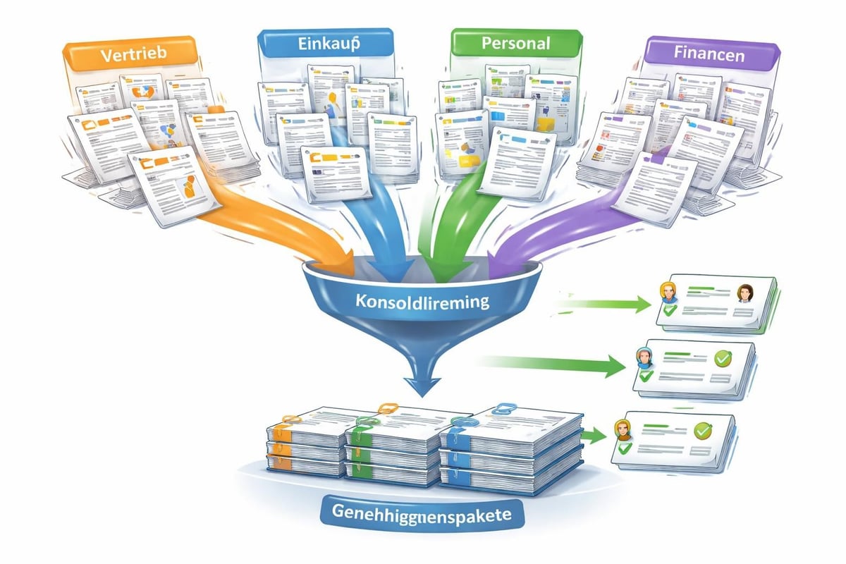 Dokumentenkonsolidierung im Workflow