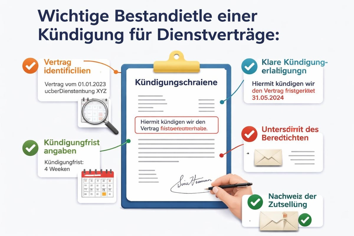 Formale Anforderungen Kündigungsschreiben