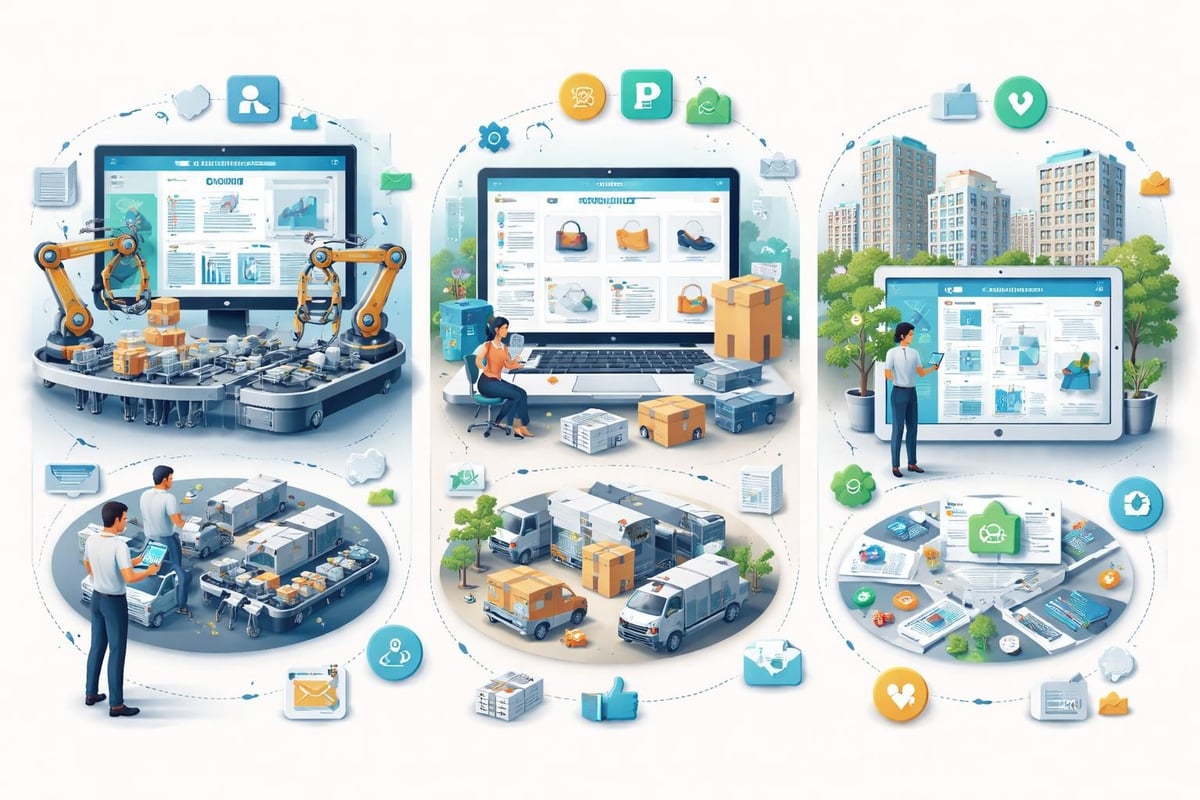 Branchenspezifische digitale Prozesse