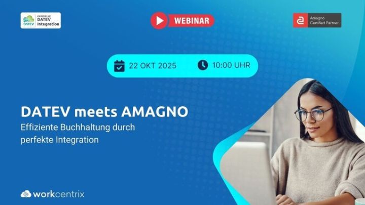 <p><strong>Effiziente Buchhaltung durch perfekte Integration</strong></p>
<p>In der heutigen, schnelllebigen Geschäftswelt ist Effizienz der Schlüssel zum Erfolg. In diesem Webinar präsentieren wir die innovative Integration, die DATEV, den Marktführer für Buchhaltungssoftware, und das zukunftsweisende <a href="index.php?option=com_tags&view=tag&id=7:enterprise-content-management-ecm">Enterprise Content Management</a> System Amagno medienbruchfrei und nach höchsten 🔐 Sicherheitsstandards verbindet.</p>
<p><strong>In diesem Webinar erfährst Du, wie die Verbindung von DATEV und Amagno Deine Unternehmensprozesse transformiert:</strong></p>
<ul>
<li><strong>Reduziere die Bearbeitungszeiten:</strong> Automatisiere repetitive Aufgaben, wie die Buchung wiederkehrender Belege und beschleunige Deine Prozesse, um wertvolle Zeit zu sparen.</li>
<li><strong>Gesetzeskonforme Archivierung:</strong> Erfülle alle gesetzlichen Anforderungen und archiviere Dokumente langfristig, GoBD-konform und revisionssicher.</li>
<li><strong>Steigere die Transparenz:</strong> Gewinne einen schnellen und umfassenden Überblick über Deine Geschäftsprozesse und treffe fundierte Entscheidungen.</li>
<li><strong>Mehr Informationen in weniger Zeit:</strong> Greife einfach und auf Knopfdruck auf alle relevanten Daten zu, ohne mühsam nach Informationen suchen zu müssen.</li>
<li><strong>Systemunabhängig: </strong>Für selbstbuchende Mandanten mit DATEV Rechnungswesen sowie zur Belegübergabe an DATEV Unternehmen Online.</li>
</ul>
<p><strong>Unsere Experten zeigen in dieser Live-Demo die Highlights der Integration und stehen für Fragen zur Verfügung.</strong></p>