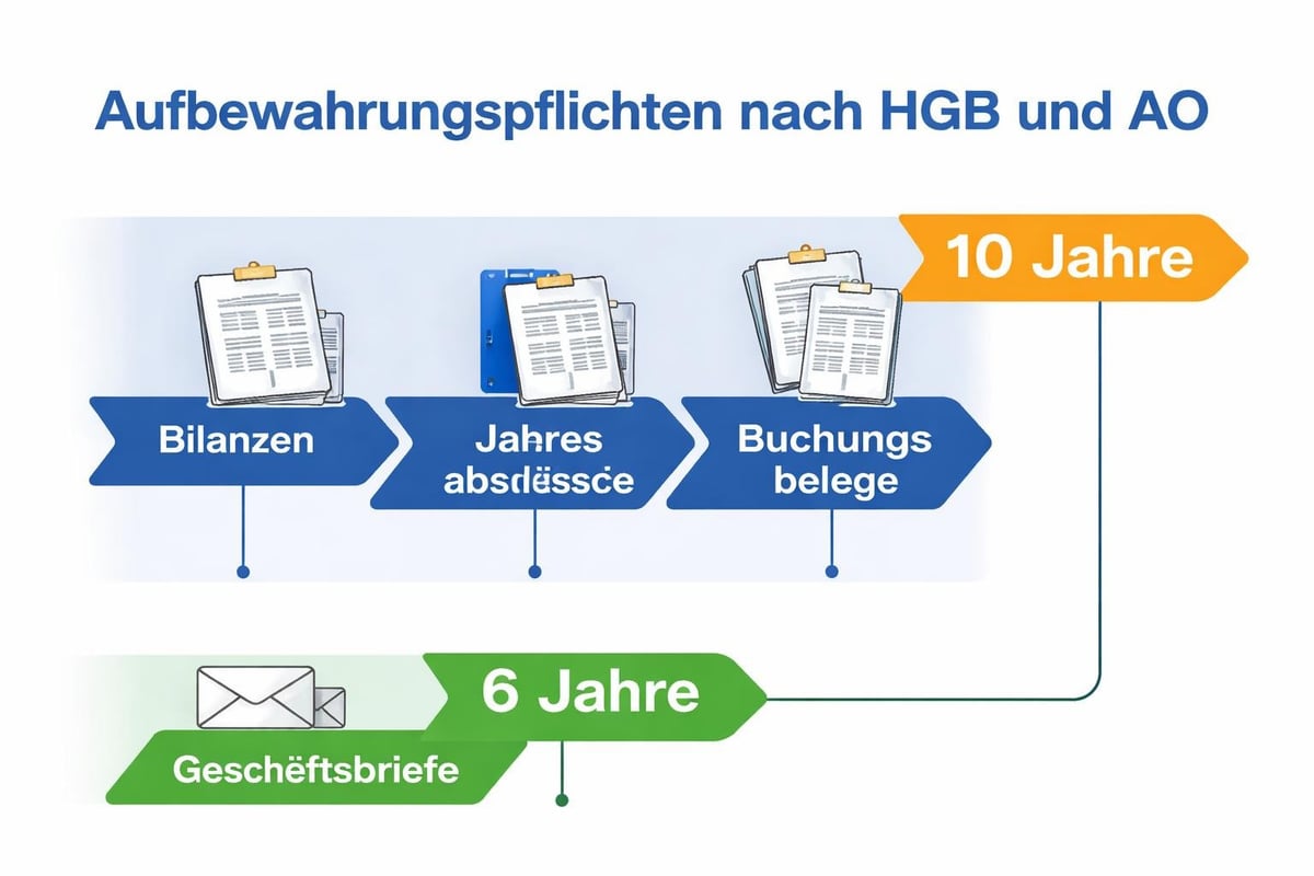 Gesetzliche Aufbewahrungsfristen