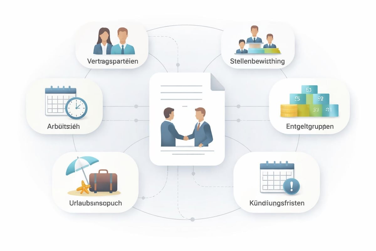 TVöD contract components structure