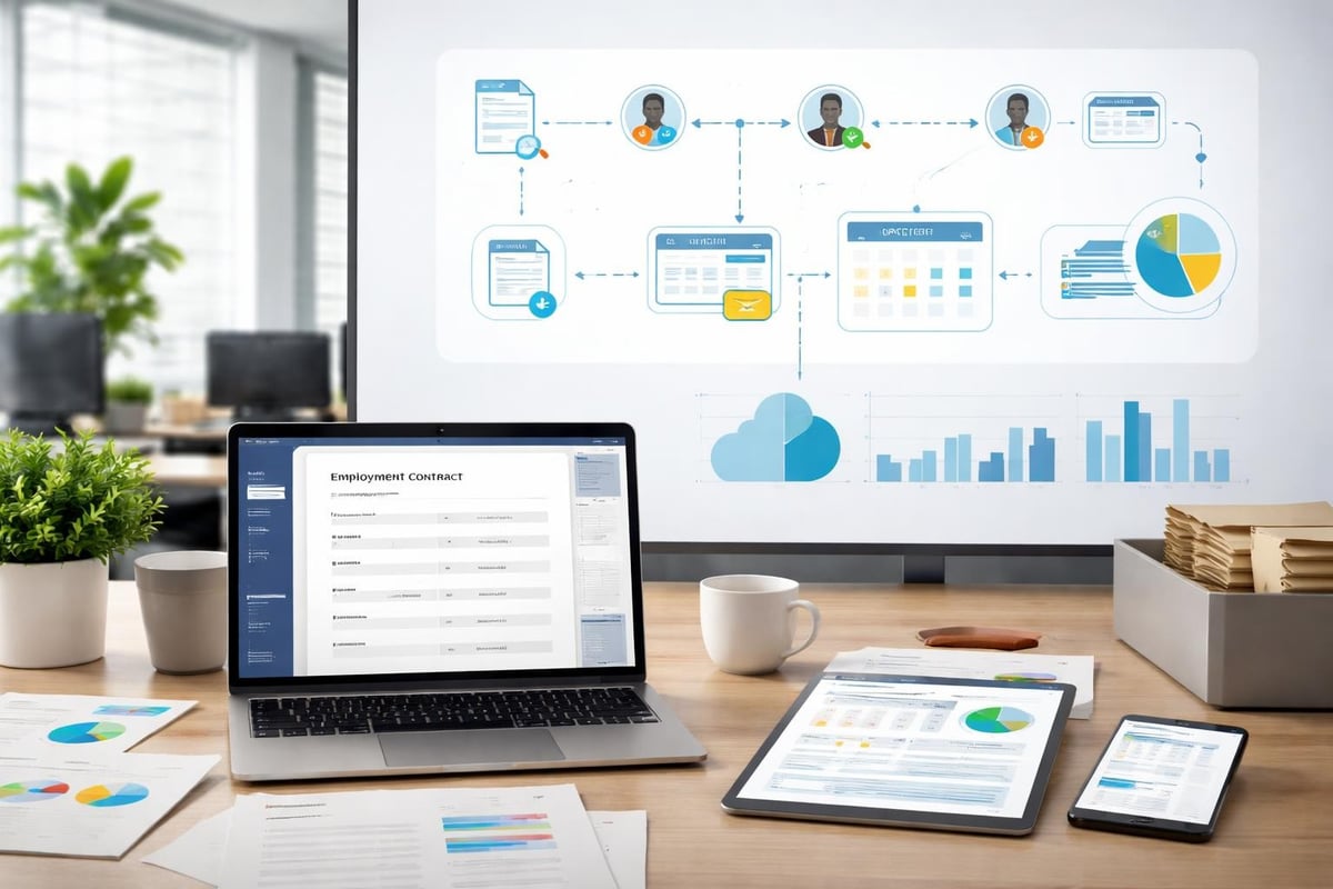 Digital contract management workflow