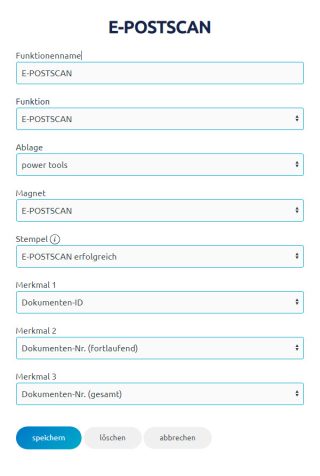 modal epostscan