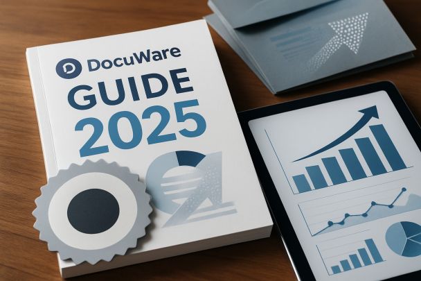 <p>Die digitale Transformation verändert die Arbeitswelt. Unternehmen stehen vor der Aufgabe, ihre Dokumentenprozesse effizient, sicher und gesetzeskonform zu gestalten. Klassische papierbasierte Abläufe stoßen dabei zunehmend an ihre Grenzen.</p>
<p>Mit modernen Lösungen wie Docuware lassen sich Dokumentenflüsse automatisieren und zentral steuern. Immer mehr Firmen setzen auf cloudbasierte Systeme, um Zeit, Kosten und Ressourcen einzusparen.</p>
<p>Dieser Artikel bietet Entscheidern und IT-Verantwortlichen einen praxisnahen Überblick zu den wichtigsten Funktionen, gesetzlichen Anforderungen und Integrationsmöglichkeiten. Erfahren Sie, wie Sie Ihre Dokumentenverwaltung zukunftssicher und effizient aufstellen.</p>
<h2>Warum digitale Dokumentenverwaltung 2025 unverzichtbar ist</h2>
<p>Die Anforderungen an eine moderne Arbeitswelt steigen kontinuierlich. Unternehmen müssen Informationen schnell, sicher und nachvollziehbar verwalten, um wettbewerbsfähig zu bleiben. Digitale Dokumentenverwaltung ist dabei längst kein Luxus mehr, sondern ein entscheidender Erfolgsfaktor. Die richtige Strategie und ein leistungsstarkes System wie Docuware sorgen für die Grundlage effizienter und gesetzeskonformer Geschäftsprozesse.</p>
<p><img src="images/blog/article-368980a8-7bfc-47db-948-generate-a-realistic-office-photo-showing-a-profes-0-tjl5id.jpg" alt="Warum digitale Dokumentenverwaltung 2025 unverzichtbar ist" /></p>
<h3>Die Herausforderungen der Papierwelt und klassische DMS-Lösungen</h3>
<p>Papierbasierte Prozesse bremsen Unternehmen spürbar aus. Die Suche nach Dokumenten, manuelle Ablage und die Bearbeitung physischer Akten kosten nicht nur wertvolle Zeit, sondern auch Ressourcen. Besonders in hybriden Arbeitsmodellen und beim Remote Work zeigen sich die Schwächen traditioneller Systeme.</p>
<p>Fehlende Transparenz, Verzögerungen bei Rechnungsfreigaben und ein hoher Suchaufwand erhöhen das Fehlerpotenzial. Hinzu kommen steigende Anforderungen an Datenschutz und Compliance, die ohne zentrale Steuerung kaum zu erfüllen sind. Viele Unternehmen erkennen, dass klassische DMS-Lösungen oft nicht flexibel genug sind, um mit der Dynamik moderner Arbeitswelten mitzuhalten.</p>
<p>Eine zeitgemäße Lösung wie <a href="dms-software/docuware">DocuWare Dokumentenmanagement-Software</a> schafft genau hier Abhilfe und ermöglicht effiziente, sichere sowie nachvollziehbare Abläufe.</p>
<h3>Gesetzliche Neuerungen: E-Rechnungspflicht und digitale Archivierung</h3>
<p>Mit der Einführung der E-Rechnungspflicht in Deutschland müssen Unternehmen ihre Prozesse zwingend digitalisieren. Ab 2025 sind elektronische Rechnungsstellung und revisionssichere Archivierung gesetzlich vorgeschrieben. Das betrifft nicht nur die Buchhaltung, sondern sämtliche dokumentenbezogenen Abläufe.</p>
<p>Elektronische Signaturen und die Einhaltung der GoBD sind dabei zentrale Anforderungen. Fehlerhafte oder nicht vollständig dokumentierte Prozesse können zu Problemen bei Steuerprüfungen führen. Laut Bitkom sehen über 70 Prozent der Unternehmen Nachholbedarf in der digitalen Dokumentenverwaltung.</p>
<p>Docuware unterstützt dabei, diese gesetzlichen Vorgaben effizient umzusetzen, sodass Unternehmen rechtssicher und zukunftsorientiert agieren können.</p>
<h3>Effizienz- und Wettbewerbsvorteile durch moderne DMS</h3>
<p>Digitale DMS-Lösungen wie Docuware bieten zahlreiche Vorteile. Workflows werden beschleunigt, Freigaben automatisiert und die Nachvollziehbarkeit sämtlicher Arbeitsschritte verbessert. Der Zugriff auf relevante Dokumente ist standortunabhängig möglich, was die Zusammenarbeit im Team fördert.</p>
<p>Ein Vergleich der Bearbeitungszeiten zeigt: Unternehmen, die digitale Systeme einsetzen, sparen oft bis zu 50 Prozent Zeit pro Dokument. Zudem sinken die Kosten für Papier, Druck und Lagerung deutlich.</p>
<table class="uk-table uk-table-divider uk-table-striped">
<thead>
<tr><th>Prozess</th><th>Papierbasiert</th><th>Digital mit DocuWare</th></tr>
</thead>
<tbody>
<tr>
<td>Suchaufwand</td>
<td>Hoch</td>
<td>Niedrig</td>
</tr>
<tr>
<td>Fehleranfälligkeit</td>
<td>Hoch</td>
<td>Gering</td>
</tr>
<tr>
<td>Zugriff</td>
<td>Lokal</td>
<td>Global</td>
</tr>
</tbody>
</table>
<p>Mit Docuware schaffen Unternehmen die Basis für nachhaltige Effizienz und stärken ihre Wettbewerbsfähigkeit.</p>
<h2>DocuWare 2025: Funktionen, Highlights und Neuerungen</h2>
<p>In einer Zeit, in der Unternehmen täglich eine Flut an Dokumenten bewältigen, bietet eine moderne Lösung wie Docuware entscheidende Vorteile. Die Anforderungen an Flexibilität, Sicherheit und effiziente Prozesse steigen kontinuierlich. Wer wettbewerbsfähig bleiben möchte, benötigt ein System, das mit den aktuellen Herausforderungen Schritt hält. Docuware steht dabei für eine ganzheitliche Digitalisierung und Automatisierung der Dokumentenverwaltung.</p>
<p><img src="images/blog/article-368980a8-7bfc-47db-948-generate-a-realistic-photo-of-a-modern-office-envi-1-frwf5m.jpg" alt="DocuWare 2025: Funktionen, Highlights und Neuerungen" /></p>
<h3>Zentrale Features von DocuWare im Überblick</h3>
<p>Docuware überzeugt durch eine Vielzahl zentraler Funktionen, die den Arbeitsalltag erleichtern. Die cloudbasierte Plattform ermöglicht standortunabhängiges Arbeiten und bietet maximale Flexibilität. Eine intuitive Benutzeroberfläche sorgt dafür, dass Nutzer schnell mit dem System vertraut sind und produktiv arbeiten können.</p>
<p>Der integrierte Workflow Designer unterstützt Unternehmen, individuelle Geschäftsprozesse zu digitalisieren und zu automatisieren. Revisionssichere Archivierung gewährleistet, dass alle Dokumente GoBD- und DSGVO-konform gespeichert werden. Die intelligente Volltextsuche sowie die automatische Dokumentenklassifizierung ermöglichen ein schnelles Auffinden relevanter Unterlagen. So lassen sich Abläufe beschleunigen und Fehlerquellen minimieren.</p>
<h3>Neue Funktionen und Weiterentwicklungen in 2025</h3>
<p>Auch die Innovationen rund um Docuware sorgen dafür, dass Unternehmen zukunftsfähig bleiben. Besonders hervorzuheben sind KI-basierte Add-ons, die Dokumente automatisch erkennen, ein 3-Way-Matching durchführen oder Verträge analysieren. Diese intelligenten Erweiterungen heben die Automatisierung auf ein neues Niveau.</p>
<p>Die Integration mit ERP-, FiBu- und CRM-Systemen, wie SAP, DATEV oder SAGE, wurde weiter ausgebaut. Dadurch lassen sich bestehende IT-Landschaften nahtlos anbinden. Mobile Apps für Smartphones und Tablets bieten flexiblen Zugriff auf Dokumente unterwegs. Erweiterte Optionen für digitale Signaturen und rechtssichere Workflows stärken die Compliance. Mit der konsequenten Cloud-First-Strategie profitieren Unternehmen zudem von hoher Skalierbarkeit und Ausfallsicherheit.</p>
<h3>Praxisbeispiele und Auszeichnungen</h3>
<p>Docuware hat sich branchenübergreifend als zuverlässige Lösung etabliert. Die Auszeichnung als DiamondClubMember und Platinum-Partner unterstreicht die Innovationskraft und den hohen Qualitätsanspruch. In der Praxis profitieren Unternehmen verschiedenster Branchen von automatisierten Prozessen, wie der digitalen Rechnungsverarbeitung oder der digitalen Personalakte.</p>
<p>Gerade bei der Bearbeitung von Eingangsrechnungen lassen sich erhebliche Effizienzgewinne erzielen. Unternehmen berichten von bis zu 50 Prozent Zeitersparnis pro Dokument. Weitere Informationen zur <a href="loesungen/digitale-rechnungsverarbeitung">digitalen Rechnungsverarbeitung mit DMS</a> finden Sie hier. Auch in Produktion, Handel und Dienstleistung werden Docuware-Lösungen erfolgreich eingesetzt, um Prozesse zu optimieren und Compliance-Anforderungen zu erfüllen.</p>
<h2>DocuWare-Integration: Schnittstellen, Automatisierung und Workflow-Optimierung</h2>
<p>Digitale Dokumentenprozesse wachsen mit den Anforderungen des modernen Arbeitsalltags. Unternehmen benötigen eine flexible, sichere und effiziente Lösung, um Datenflüsse zu steuern. Genau hier setzt Docuware an und bietet vielfältige Möglichkeiten, um bestehende Systeme und Workflows optimal zu verbinden.</p>
<p><img src="images/blog/1757928367000-https___workcentrix_de.jpg" alt="DocuWare-Integration: Schnittstellen, Automatisierung und Workflow-Optimierung" /></p>
<h3>Integration in bestehende IT-Landschaften</h3>
<p>Eine der größten Stärken von Docuware ist die nahtlose Integration in bestehende IT-Infrastrukturen. Unternehmen profitieren von zertifizierten Schnittstellen zu ERP-, Buchhaltungs- und CRM-Systemen wie SAP, SAGE, DATEV oder Hubspot.</p>
<p>Auch Integrationsplattformen wie <a href="https://filehub.one" target="_blank" rel="noopener">filhub</a> kommen immer häufiger zum Einsatz und ermöglichen noch tiefergreifendere Automationen mit ganz unterschiedlichen Diensten.</p>
<p>Die Migration von Altdaten erfolgt strukturiert und sicher, sodass wertvolle Informationen erhalten bleiben. APIs und Konnektoren ermöglichen einen reibungslosen Austausch zwischen Docuware und anderen Systemen. Auf diese Weise lassen sich Datenflüsse zentral steuern und Informationen stehen jederzeit aktuell zur Verfügung.</p>
<p>Durch die Integration wird die Transparenz im Unternehmen erhöht, da alle relevanten Dokumente und Vorgänge zentral abrufbar sind. Dies erleichtert die Zusammenarbeit und reduziert Fehlerquellen, die bei isolierten Insellösungen häufig entstehen.</p>
<h3>Automatisierung von Workflows</h3>
<p>Mit dem visuellen Workflow-Designer von Docuware lassen sich individuelle Geschäftsprozesse einfach digitalisieren. Unternehmen erstellen automatisierte Freigabeprozesse, steuern Benachrichtigungen und ordnen Dokumente automatisch den richtigen Vorgängen zu.</p>
<p>Typische Anwendungsfälle sind die automatisierte Verarbeitung von Eingangsrechnungen, das digitale Vertragsmanagement sowie Urlaubsantragsprozesse. Durch Automatisierung werden Bearbeitungszeiten erheblich verkürzt, und Routineaufgaben laufen fehlerfrei im Hintergrund.</p>
<p>Wer sich für <a href="loesungen/workflow-management">Workflow-Management für Unternehmen</a> interessiert, findet weiterführende Informationen zur Optimierung von Geschäftsprozessen und deren Automatisierung mit Docuware. So lassen sich Effizienzpotenziale voll ausschöpfen.</p>
<h3>Cloud vs. On-Premises: Flexibilität und Sicherheit</h3>
<p>Bei Docuware können Unternehmen zwischen einer Cloud-Lösung und einer On-Premises-Variante wählen. Die Cloud bietet besonders hohe Skalierbarkeit, regelmäßige Updates und entlastet die interne IT. Hybride Szenarien sind ebenfalls möglich, um individuelle Anforderungen zu erfüllen.</p>
<p><strong>Vergleichstabelle: Cloud vs. On-Premises</strong></p>
<table class="uk-table uk-table-divider uk-table-striped">
<thead>
<tr><th>Kriterium</th><th>Cloud</th><th>On-Premises</th></tr>
</thead>
<tbody>
<tr>
<td>Skalierbarkeit</td>
<td>Hoch</td>
<td>Begrenzter</td>
</tr>
<tr>
<td>Updates</td>
<td>Automatisch</td>
<td>Manuell</td>
</tr>
<tr>
<td>IT-Aufwand</td>
<td>Gering</td>
<td>Hoch</td>
</tr>
<tr>
<td>Sicherheit</td>
<td>Verschlüsselt, Audit-Trail</td>
<td>Lokale Kontrolle</td>
</tr>
</tbody>
</table>
<p>Sicherheitsstandards wie Rechteverwaltung, Verschlüsselung und Protokollierung sind bei beiden Varianten gewährleistet, sodass Docuware höchste Anforderungen erfüllt.</p>
<h3>Low-Code-Ansatz und Erweiterbarkeit</h3>
<p>Docuware setzt auf einen Low-Code-Ansatz, mit dem auch Fachabteilungen ohne Programmierkenntnisse eigene Workflows gestalten können. Die Benutzeroberfläche ist intuitiv, sodass Anpassungen schnell umgesetzt werden.</p>
<p>Darüber hinaus stehen zahlreiche Add-ons und Erweiterungen zur Verfügung. Beispielsweise lassen sich KI-Module für die automatische Datenextraktion oder den Dokumentenvergleich integrieren. So bleibt Docuware flexibel und wächst mit den Anforderungen des Unternehmens.</p>
<p>Die Erweiterbarkeit sorgt dafür, dass neue Prozesse und Anforderungen jederzeit abgebildet werden können. Damit bleibt Docuware zukunftssicher und unterstützt kontinuierliche Innovationen.</p>
<h2>Best Practices für die Einführung von DocuWare</h2>
<p>Die Einführung eines modernen Dokumentenmanagement-Systems wie Docuware erfordert eine sorgfältige Planung und strukturierte Umsetzung. Nur mit einem klaren Fahrplan und dem Einbezug aller relevanten Beteiligten lassen sich Effizienzpotenziale voll ausschöpfen und nachhaltige Verbesserungen erzielen.</p>
<div data-youtube-video><iframe src="https://www.youtube.com/embed/qEjb4ItelrQ" width="560" height="315" frameborder="0" allow="accelerometer; autoplay; encrypted-media; gyroscope; picture-in-picture" data-type="youtube" data-youtube-video-id="qEjb4ItelrQ" allowfullscreen></iframe></div>
<h3>Projektplanung und Zieldefinition</h3>
<p>Zu Beginn jeder Docuware-Einführung steht eine umfassende Analyse der bestehenden Prozesse. Unternehmen sollten ihre Digitalisierungsziele klar definieren und festlegen, welche Abteilungen oder Prozesse priorisiert werden.</p>
<p>Wichtige Schritte:</p>
<ul>
<li>Prozesse erfassen und Engpässe identifizieren</li>
<li>Ziele wie Zeitersparnis, Compliance oder Kostensenkung formulieren</li>
<li>Verantwortlichkeiten und Projektmeilensteine festlegen</li>
<li>Stakeholder frühzeitig einbinden</li>
</ul>
<p>Durch ein strukturiertes Projektmanagement und effektives Change-Management lassen sich Widerstände minimieren und die Akzeptanz für Docuware erhöhen.</p>
<h3>Schritt-für-Schritt-Implementierung</h3>
<p>Die Einführung von Docuware erfolgt am besten schrittweise. In einer Pilotphase wird das System zunächst in ausgewählten Bereichen wie Rechnungswesen oder Personalwesen getestet.</p>
<p>Empfohlene Vorgehensweise:</p>
<ul>
<li>Auswahl eines Pilotbereichs mit klaren Zielen</li>
<li>Schulung der Mitarbeitenden in der Nutzung von Docuware</li>
<li>Feedbackrunden und Anpassung der Workflows</li>
<li>Ausweitung auf weitere Bereiche nach erfolgreichem Test</li>
</ul>
<p>Eine kontinuierliche Evaluierung sorgt dafür, dass Optimierungspotenziale erkannt und umgesetzt werden.</p>
<h3>Compliance und Sicherheit</h3>
<p>Ein zentrales Element bei der Einführung von Docuware ist die Einhaltung gesetzlicher Vorgaben. Unternehmen müssen insbesondere auf GoBD- und DSGVO-Konformität achten, um rechtliche Risiken zu vermeiden.</p>
<p>Wichtige Maßnahmen:</p>
<ul>
<li>Einrichtung von Zugriffsrechten und Protokollierung aller Aktivitäten</li>
<li>Regelmäßige Updates und Sicherheitsprüfungen</li>
<li>Revisionssichere Archivierung nach <a href="glossar/gobd">GoBD-konforme Archivierung</a></li>
</ul>
<p>Nur mit konsequenter Umsetzung aller Sicherheits- und Compliance-Anforderungen kann Docuware sein volles Potenzial entfalten.</p>
<h3>Erfolgsfaktoren und häufige Fehler vermeiden</h3>
<p>Für eine erfolgreiche Docuware-Einführung sind realistische Zeitpläne und eine transparente Kommunikation entscheidend. Häufige Fehler wie unklare Zielsetzungen oder mangelnde Einbindung der Nutzer sollten vermieden werden.</p>
<p>Tipps aus der Praxis:</p>
<ul>
<li>Ressourcen und Zeitpuffer großzügig einplanen</li>
<li>Frühzeitige und regelmäßige Information aller Mitarbeitenden</li>
<li>Erfolgskennzahlen festlegen und Fortschritte messen</li>
<li>Lernen von Best Practices anderer Unternehmen</li>
</ul>
<p>Mit einer durchdachten Strategie und konsequenter Umsetzung profitieren Unternehmen langfristig von Docuware.</p>
<h2><a href="https://workcentrix.de">workcentrix GmbH: Ihr Partner für digitale Dokumentenmanagement-Lösungen</a></h2>
<p>Unternehmen, die ihre Dokumentenprozesse effizient, sicher und zukunftsorientiert gestalten möchten, finden in workcentrix GmbH einen erfahrenen Partner. Als Spezialist für Docuware begleitet workcentrix die digitale Transformation mit maßgeschneiderter Prozessberatung, individueller Integration und nachhaltigem Support. Das Team unterstützt bei der Anbindung von ERP, CRM sowie Buchhaltungssystemen und bietet vendor-neutrale Beratung, damit Unternehmen jeder Größe ihre Compliance und Zusammenarbeit verbessern. Praxisbewährte Lösungen in Produktion, Handel, Immobilien und Dienstleistung zeigen, wie Docuware den Arbeitsalltag spürbar vereinfacht.</p>
<p><img src="images/blog/1758099952649-https___workcentrix_de.png" alt="Docuware Guide 2025: Effiziente Dokumentenverwaltung - workcentrix GmbH: Ihr Partner für digitale Dokumentenmanagement-Lösungen" width="1280" height="565" /></p>
<h2>Auswahlkriterien und Tipps für die optimale DocuWare-Lösung</h2>
<p>Die Einführung eines digitalen Dokumentenmanagement-Systems ist ein zentraler Schritt für Unternehmen, die Effizienz, Sicherheit und Compliance in ihren Geschäftsprozessen steigern wollen. Die Auswahl der optimalen Docuware Lösung hängt dabei von mehreren Faktoren ab, die individuell bewertet werden sollten. Ein strukturierter Auswahlprozess sorgt dafür, dass die Investition maximale Vorteile bringt und langfristig tragfähig bleibt.</p>
<h3>Wichtige Entscheidungskriterien für Unternehmen</h3>
<p>Bei der Auswahl einer Docuware Lösung spielen Skalierbarkeit, Anpassungsfähigkeit und Integrationsfähigkeit eine zentrale Rolle. Unternehmen sollten prüfen, ob die Software flexibel mit dem eigenen Wachstum Schritt hält und branchenspezifische Anforderungen erfüllt.</p>
<p>Wichtige Kriterien sind:</p>
<ul>
<li><strong>Skalierbarkeit</strong>: Lässt sich Docuware problemlos an Unternehmensgröße und -struktur anpassen?</li>
<li><strong>Integrationsfähigkeit</strong>: Besteht eine nahtlose Anbindung an bestehende ERP, CRM oder Buchhaltungssysteme?</li>
<li><strong>Benutzerfreundlichkeit</strong>: Ist die Lösung intuitiv bedienbar und auch mobil verfügbar?</li>
<li><strong>Support und Updates</strong>: Gibt es regelmäßige Weiterentwicklungen und einen verlässlichen Support?</li>
</ul>
<p>Für einen Überblick über aktuelle Funktionen lohnt sich ein Blick auf die <a href="https://www.system.ag/ueber-uns/news/was-ist-neu-in-docuware-7-12-die-wichtigsten-neuerungen-im-ueberblick">DocuWare 7.12 Neuerungen</a>, wo wichtige Verbesserungen und neue Features vorgestellt werden.</p>
<h3>Tipps für die Auswahl und Implementierung</h3>
<p>Eine erfolgreiche Einführung von Docuware beginnt mit einer sorgfältigen Bedarfsanalyse. Hier sollten alle relevanten Fachabteilungen eingebunden werden, um spezifische Anforderungen zu identifizieren und Prioritäten zu setzen.</p>
<p>Empfohlene Vorgehensweise:</p>
<ul>
<li>Durchführung von Workshops zur Prozessaufnahme</li>
<li>Vergleich verschiedener Lizenzmodelle (Cloud oder On-Premises)</li>
<li>Nutzung von Testphasen und Referenzprojekten</li>
<li>Auswahl eines erfahrenen Implementierungspartners</li>
</ul>
<p>Die Einbindung der Nutzer in die Auswahl und die Durchführung von Schulungen sind entscheidend für die Akzeptanz und einen reibungslosen Start.</p>
<h3>Zukunftssicherheit und Innovation</h3>
<p>Ein modernes Dokumentenmanagement-System sollte nicht nur aktuelle, sondern auch zukünftige Anforderungen abdecken. Die Docuware Plattform entwickelt sich stetig weiter und integriert innovative Technologien wie Künstliche Intelligenz, Automatisierung und mobile Workflows.</p>
<p>Unternehmen profitieren von automatisierten Prozessen, intelligenter Datenextraktion und flexiblen Integrationen. Die <a href="https://www.dms-gmbh.de/blog/dms-docuware/docuworld-2025-kuenstliche-intelligenz-und-dokumentenautomation/">DocuWorld 2025 Highlights</a> zeigen eindrucksvoll, wie KI-Lösungen und Dokumentenautomation die Effizienz steigern und neue Potenziale eröffnen.</p>
<h3>Kosten-Nutzen-Abwägung</h3>
<p>Die Investition in Docuware zahlt sich durch Zeitersparnis, geringere Fehlerquoten und reduzierte Kosten für Druck und Archivierung aus. Eine strukturierte Kosten-Nutzen-Analyse hilft, den Mehrwert transparent zu machen.</p>
<table class="uk-table uk-table-divider uk-table-striped">
<thead>
<tr><th>Kriterium</th><th>Papierbasiert</th><th>Mit Docuware</th></tr>
</thead>
<tbody>
<tr>
<td>Bearbeitungszeit</td>
<td>Hoch</td>
<td>Niedrig</td>
</tr>
<tr>
<td>Fehlerquote</td>
<td>Hoch</td>
<td>Gering</td>
</tr>
<tr>
<td>Lagerkosten</td>
<td>Hoch</td>
<td>Minimal</td>
</tr>
<tr>
<td>Zugriffsgeschwindigkeit</td>
<td>Langsam</td>
<td>Sofort</td>
</tr>
<tr>
<td>Compliance-Aufwand</td>
<td>Hoch</td>
<td>Automatisiert</td>
</tr>
</tbody>
</table>
<p>Statistiken zeigen, dass digitale Systeme Bearbeitungszeiten um bis zu 50 Prozent senken. So profitieren Unternehmen nachhaltig von einer modernen Docuware Lösung.<br /><br />Sie möchten Ihre Dokumentenverwaltung endlich zukunftssicher gestalten und von den Effizienzgewinnen profitieren, die moderne DMS-Lösungen wie DocuWare bieten? In unserem Guide haben wir Ihnen gezeigt, wie Sie Prozesse optimieren, gesetzliche Anforderungen zuverlässig erfüllen und die Zusammenarbeit im Unternehmen verbessern können. Wenn Sie jetzt konkret prüfen möchten, wie DocuWare in Ihre IT-Landschaft passt und welche Potenziale sich für Ihr Team ergeben, nehmen wir uns gerne Zeit für Ihre Fragen. Lassen Sie uns gemeinsam die nächsten Schritte besprechen – <a href="https://crm.workcentrix.de/book/a1204166">Persönliche Beratung vereinbaren</a>.</p>